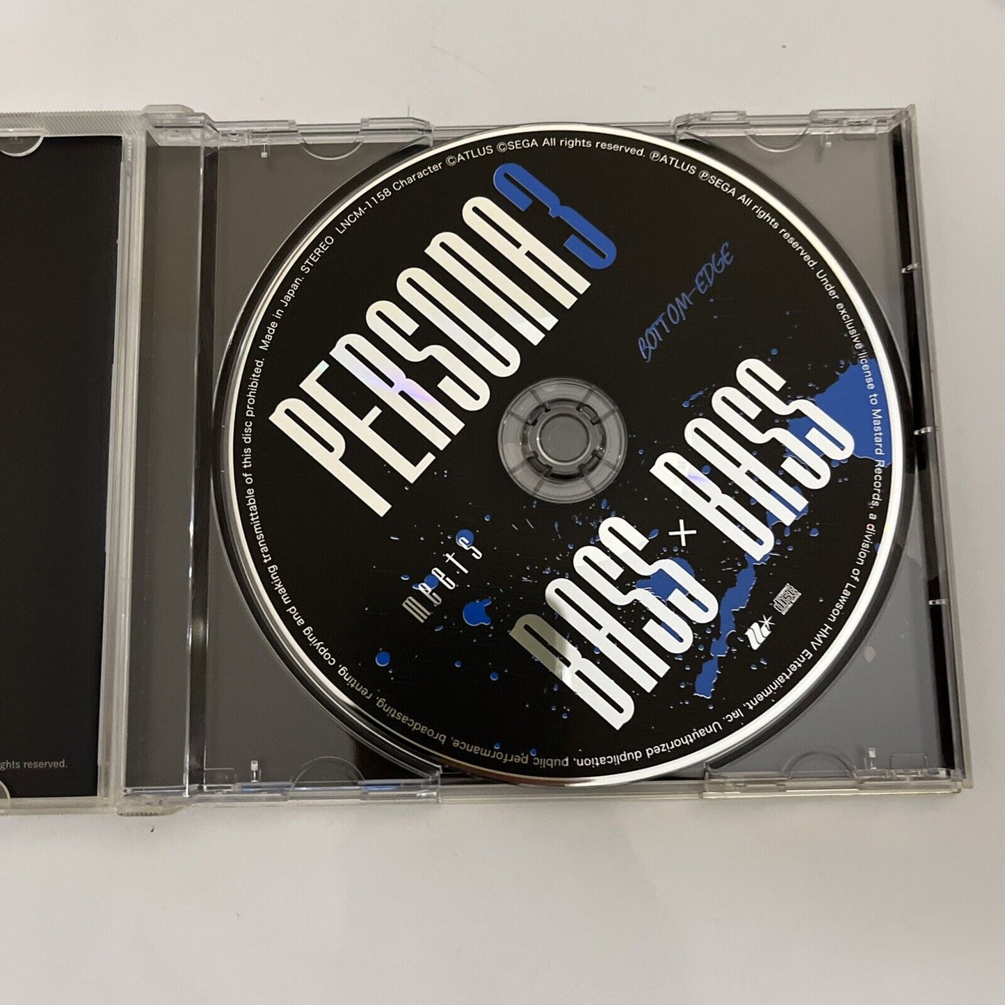 Persona 3 Meets BASS×BASS (CD, 2016) Video Game Music Obi JAPAN Album