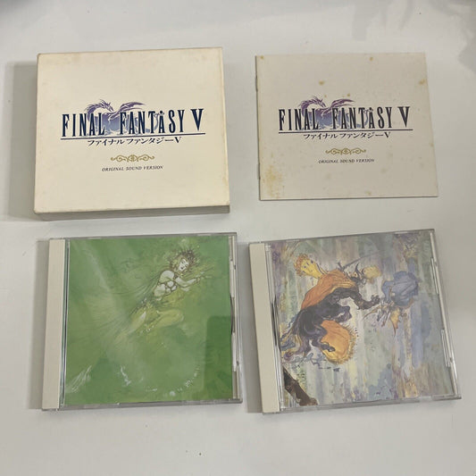 Final Fantasy V Original Sound Version by Nobuo Uematsu (CD,1992,2-Disc Box Set)