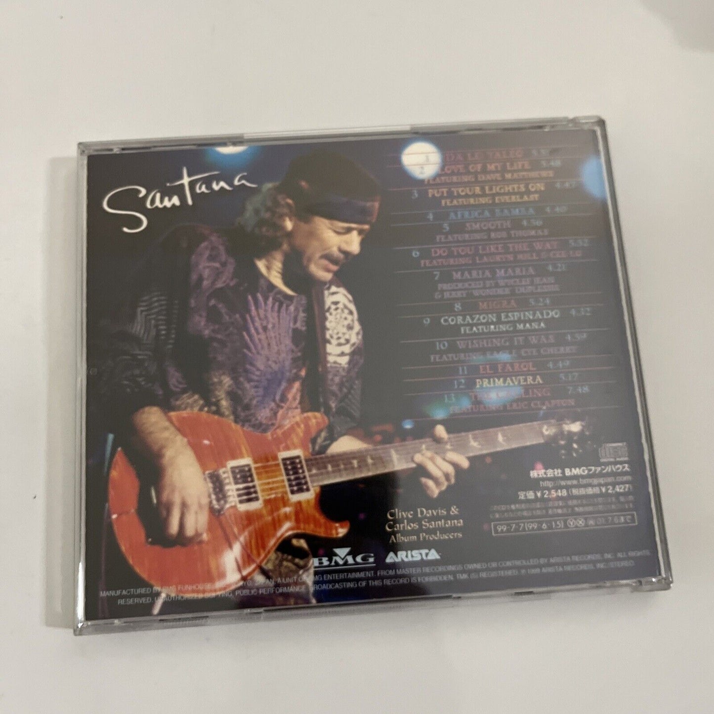 Supernatural by Santana (CD, 1999) Obi Japan Arista Records BVCA-21027