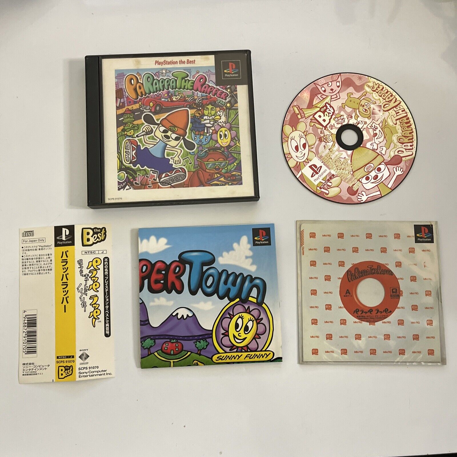 PaRappa The Rapper PS1 Sony PlayStation NTSC-J JAPAN Obi 1998 Game Com ...