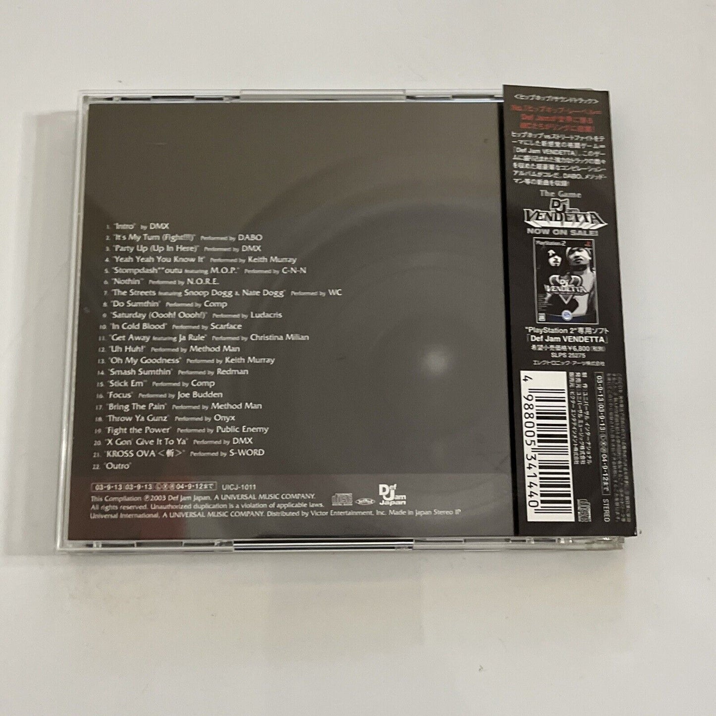 Def Jam Vendetta (CD, 2003) Video Game Soundtrack Obi Japan