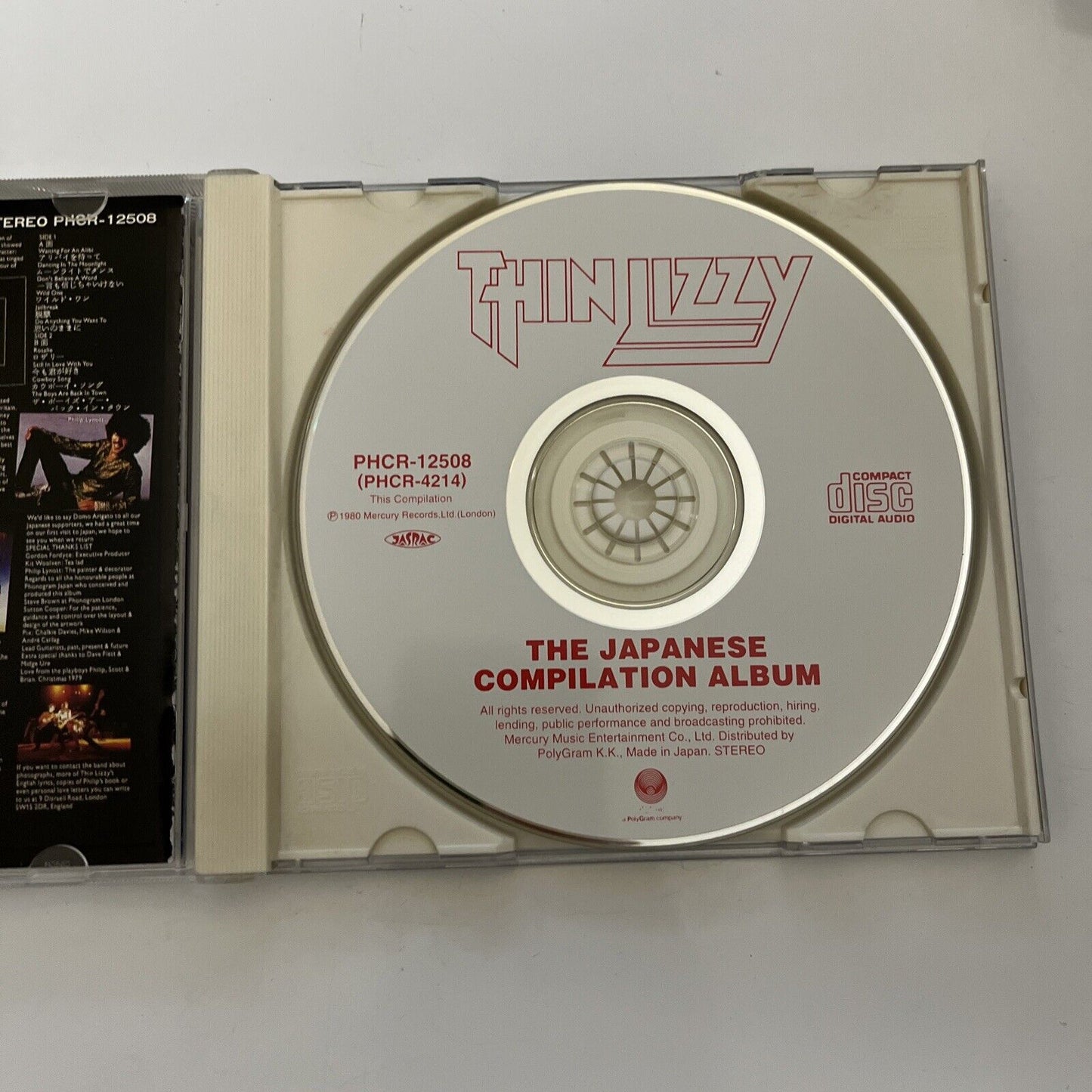 The Japanese Compilation by Thin Lizzy (CD, 1980) Limited Edition Japan Obi