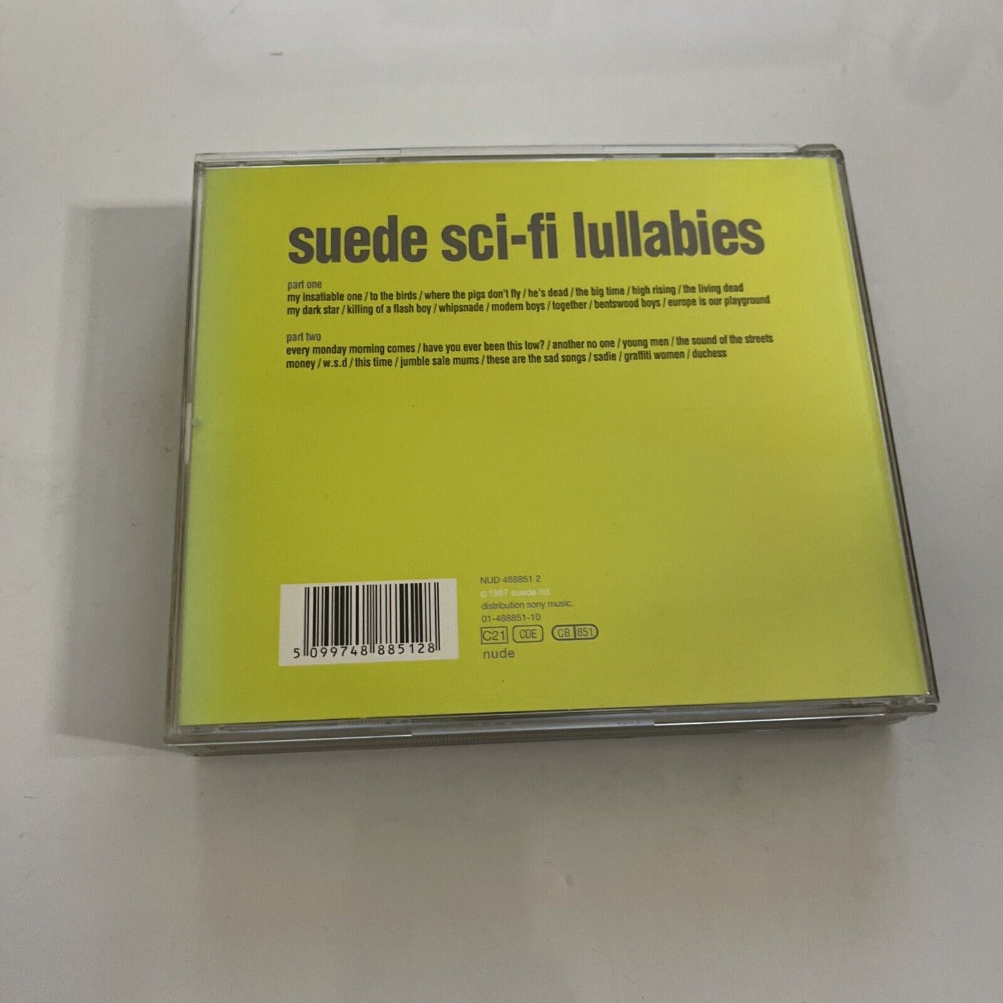 Sci-Fi Lullabies by Suede (CD, 1997, 2-Disc Set) Album with Booklet