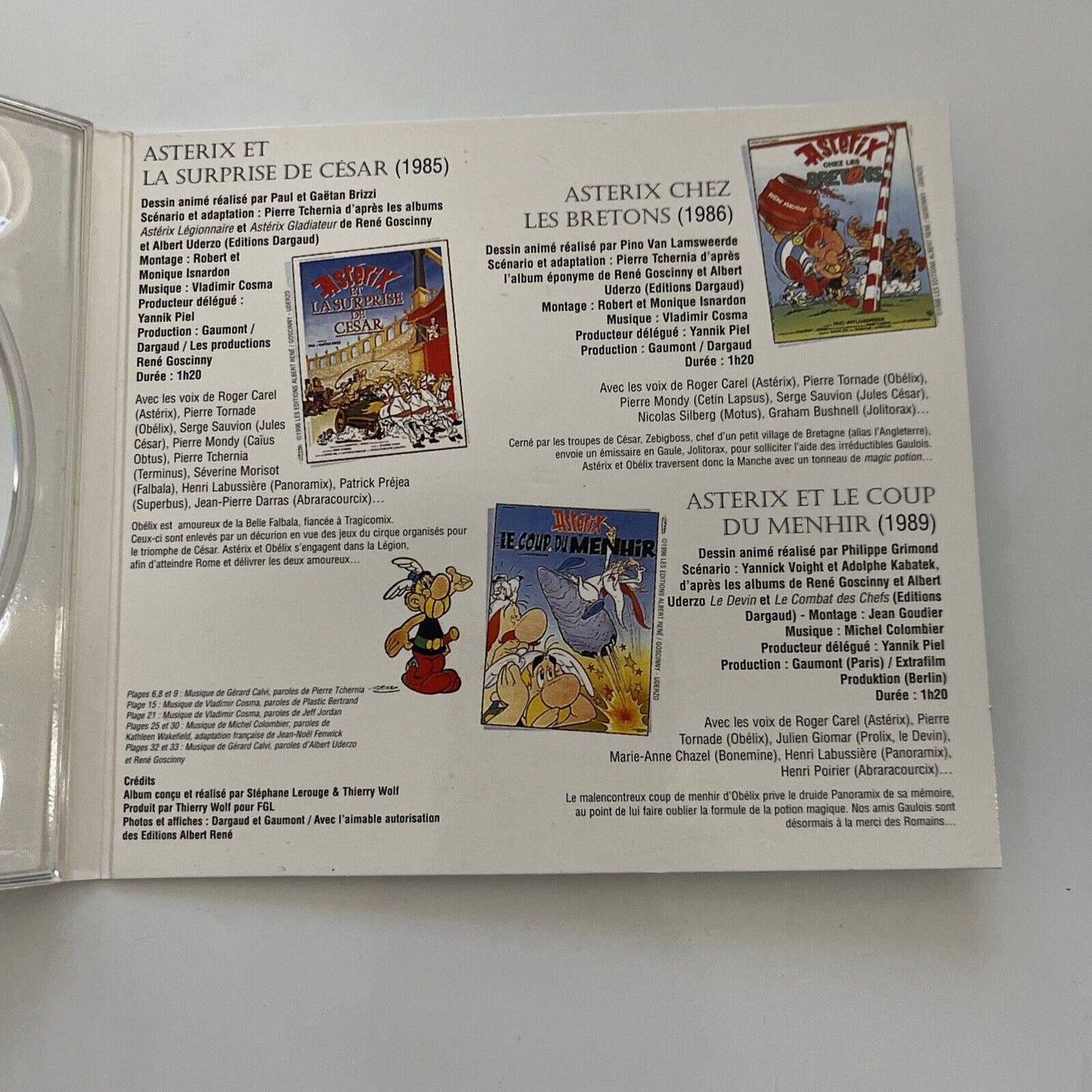 Asterix Au Cinema Soundtrack (CD, 2004) Digipak Album PL 040175