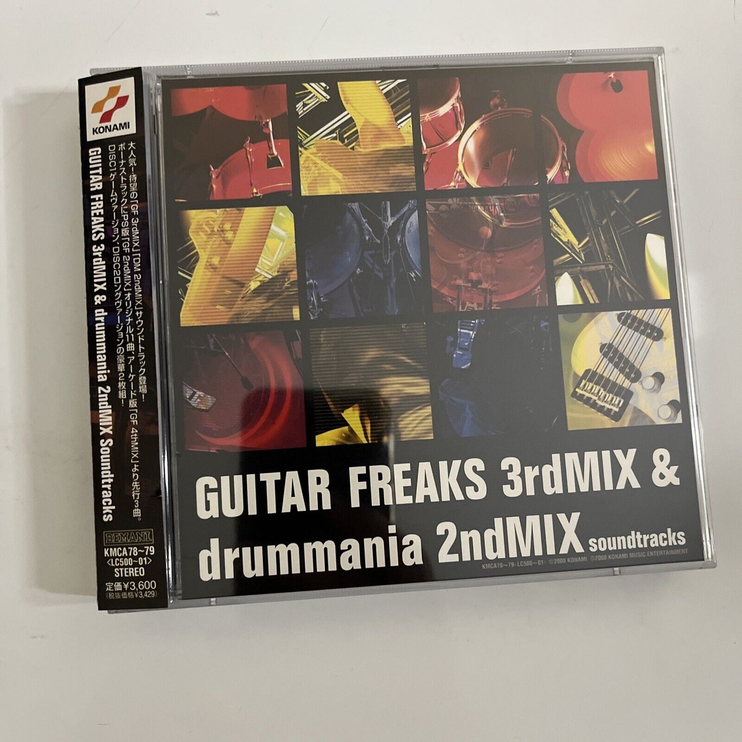 Guitar Freaks 3rd Mix & Drummania 2nd Mix (CD, 2000) Promo Soundtrack Obi Japan