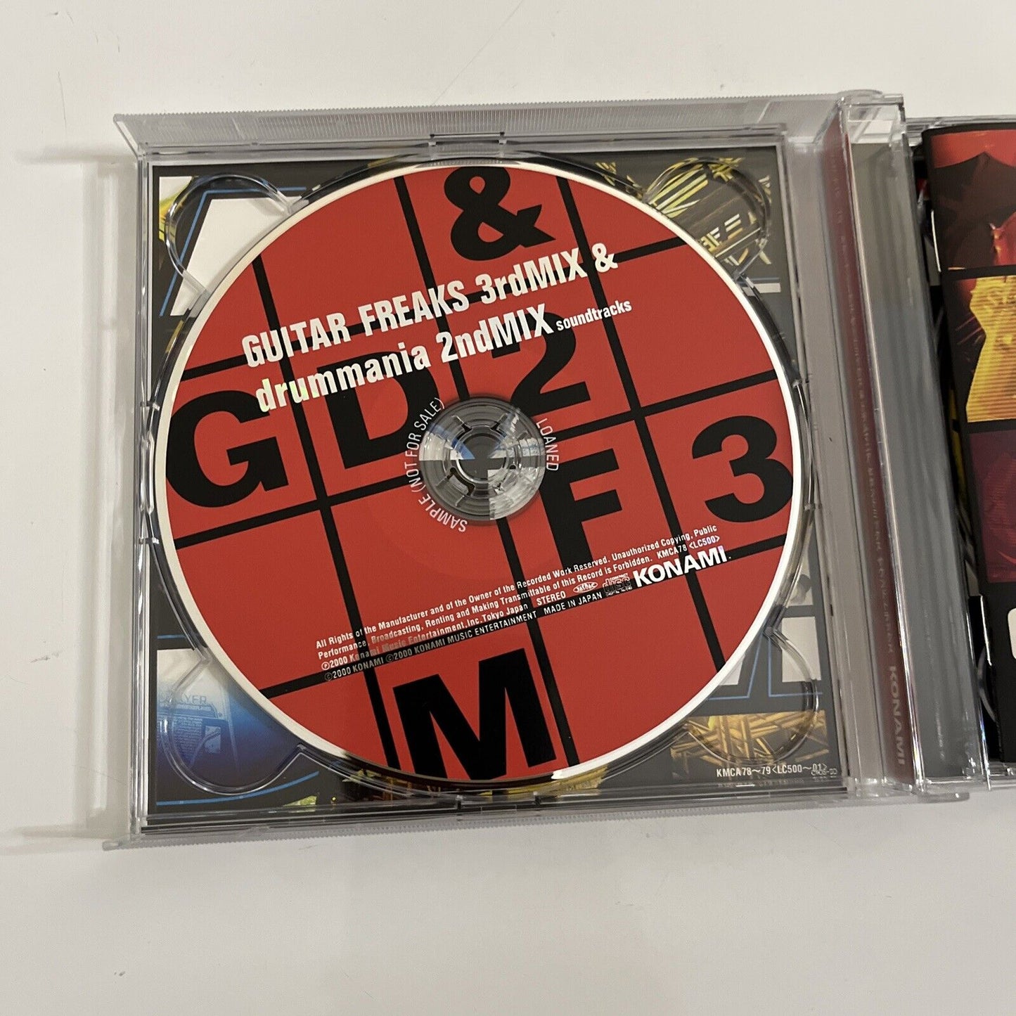 Guitar Freaks 3rd Mix & Drummania 2nd Mix (CD, 2000) Promo Soundtrack Obi Japan