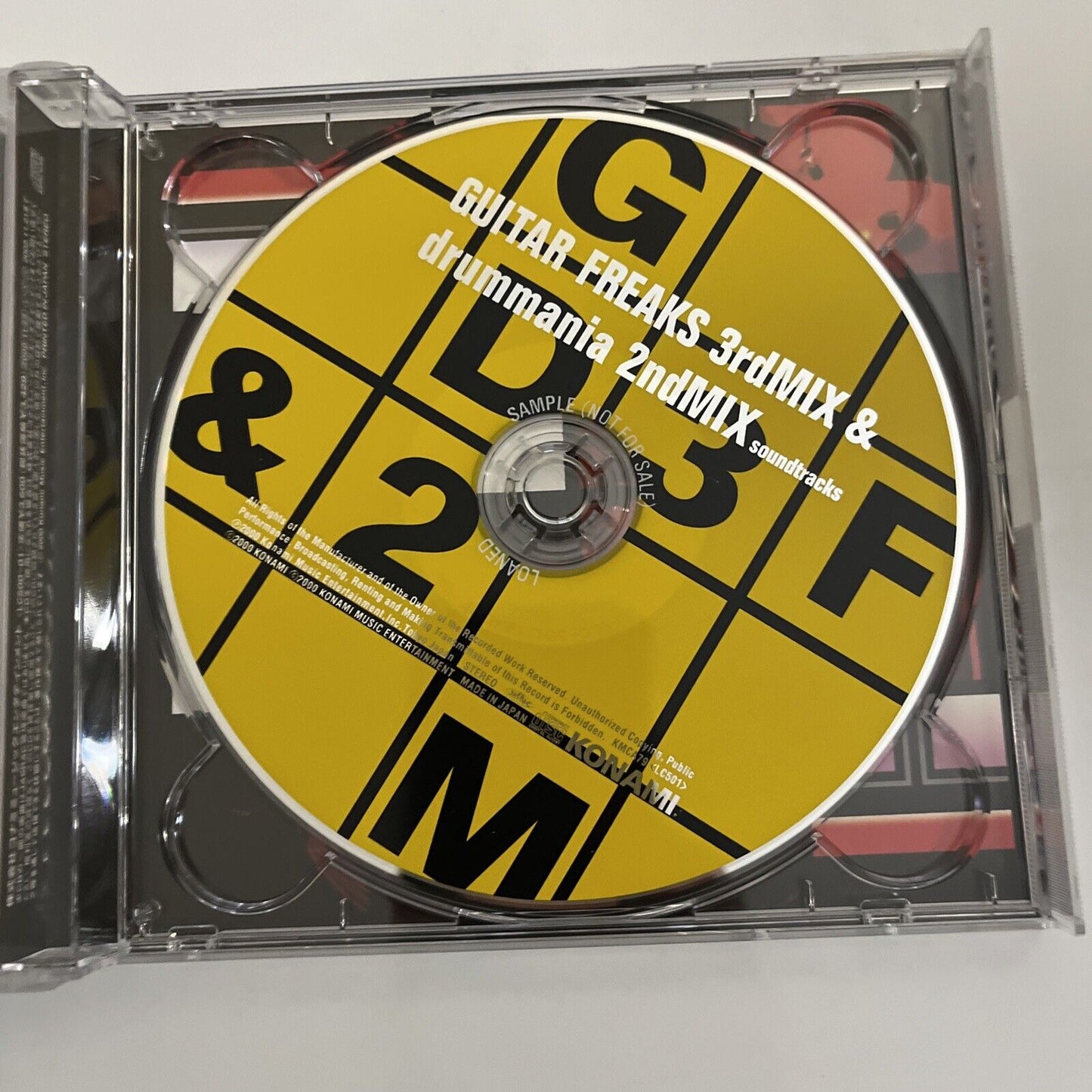 Guitar Freaks 3rd Mix & Drummania 2nd Mix (CD, 2000) Promo Soundtrack Obi Japan