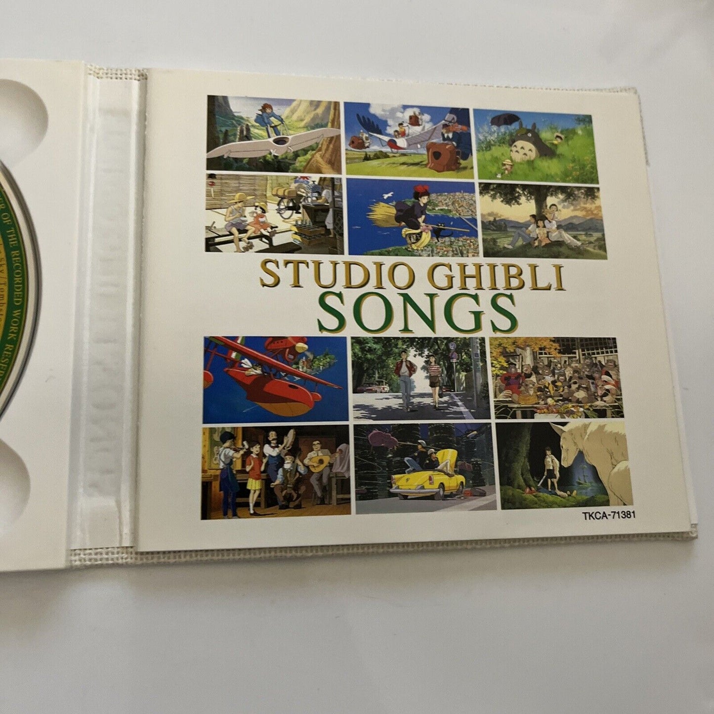 Studio Ghibli Songs (CD, 1998) Anime Soundtrack Cloth Case JAPAN First Press