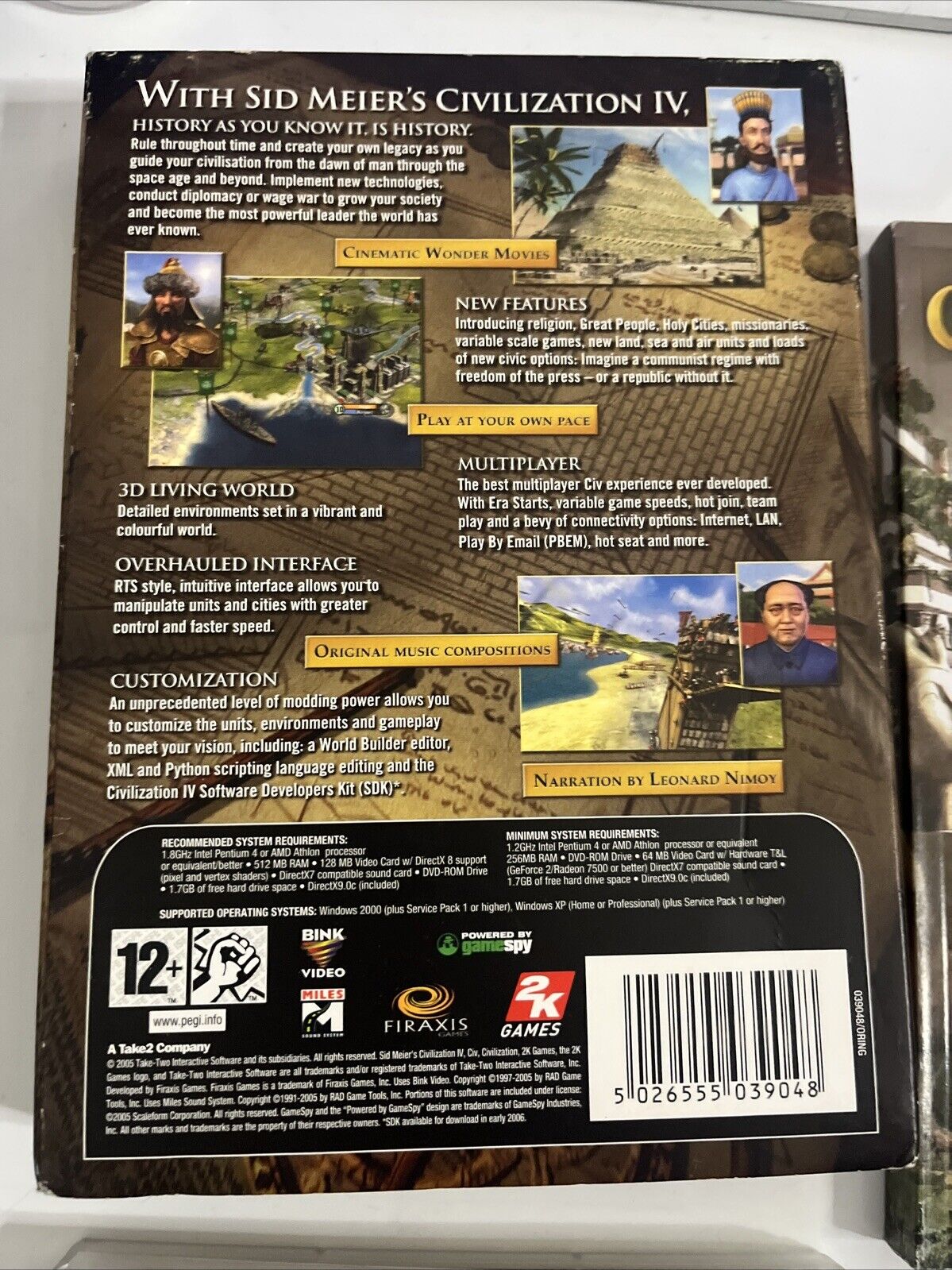 Sid Meier's Civilization IV  PC Windows Game with Book 2005 Complete
