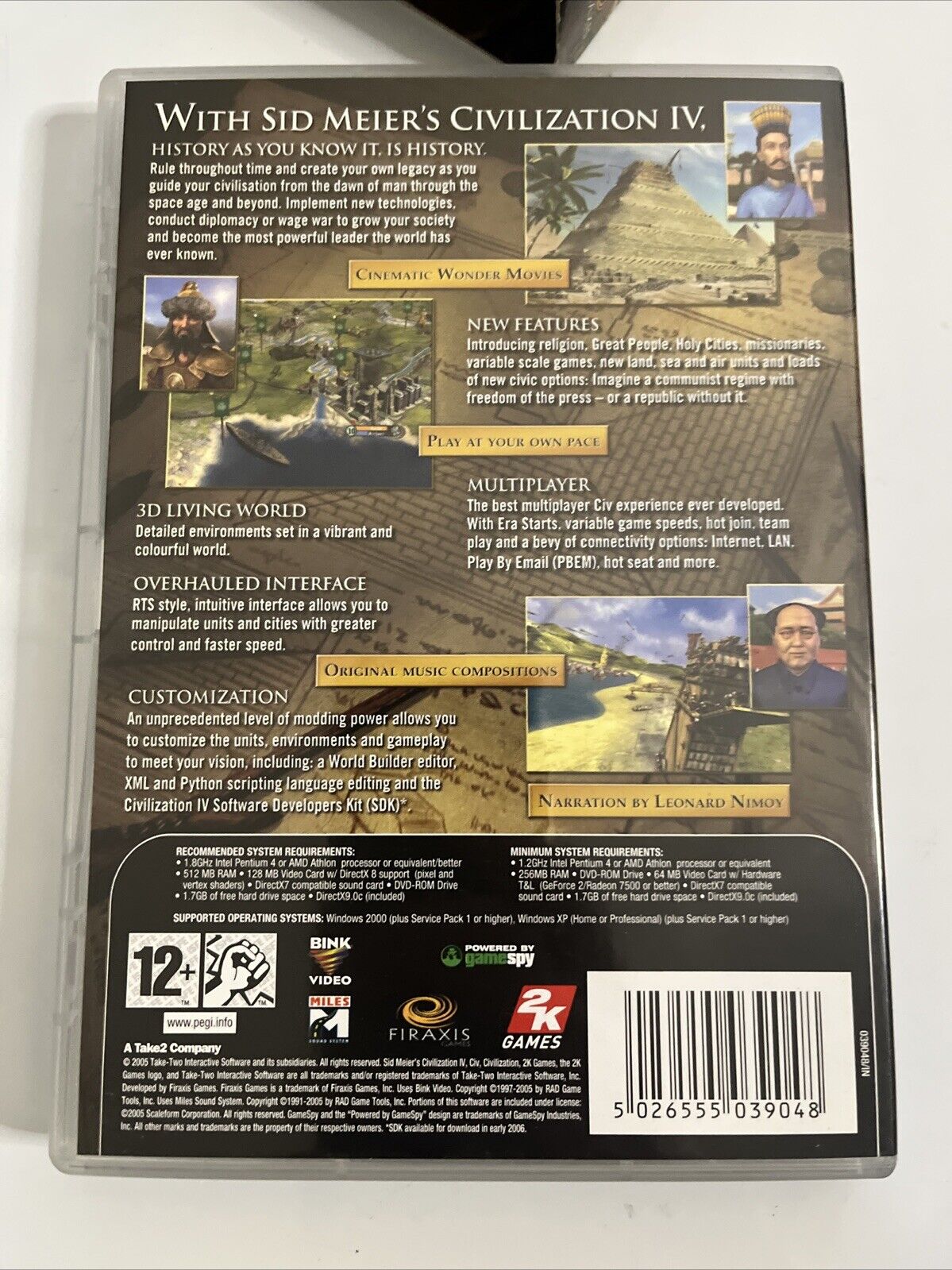 Sid Meier's Civilization IV  PC Windows Game with Book 2005 Complete