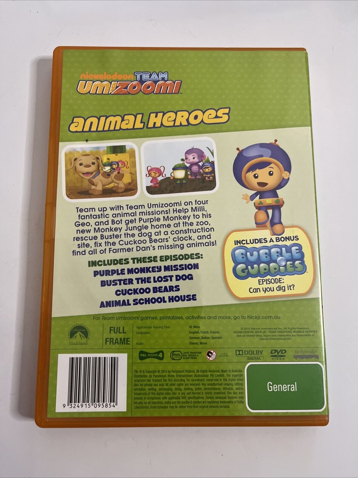 Team Umizoomi Animal Heroes (DVD, 2013) Region 4