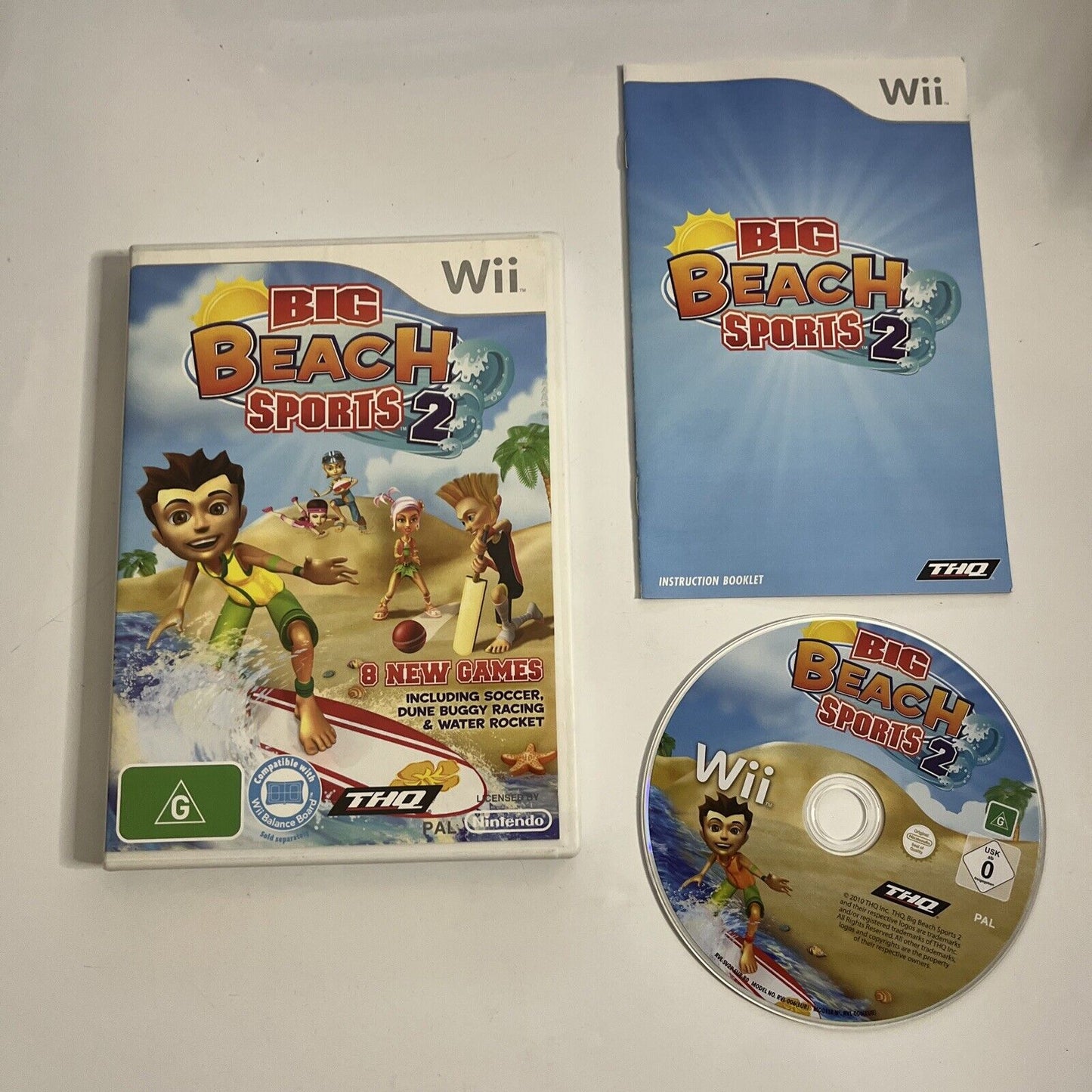 Big Beach Sports 2  Nintendo Wii PAL 2010 Game Complete