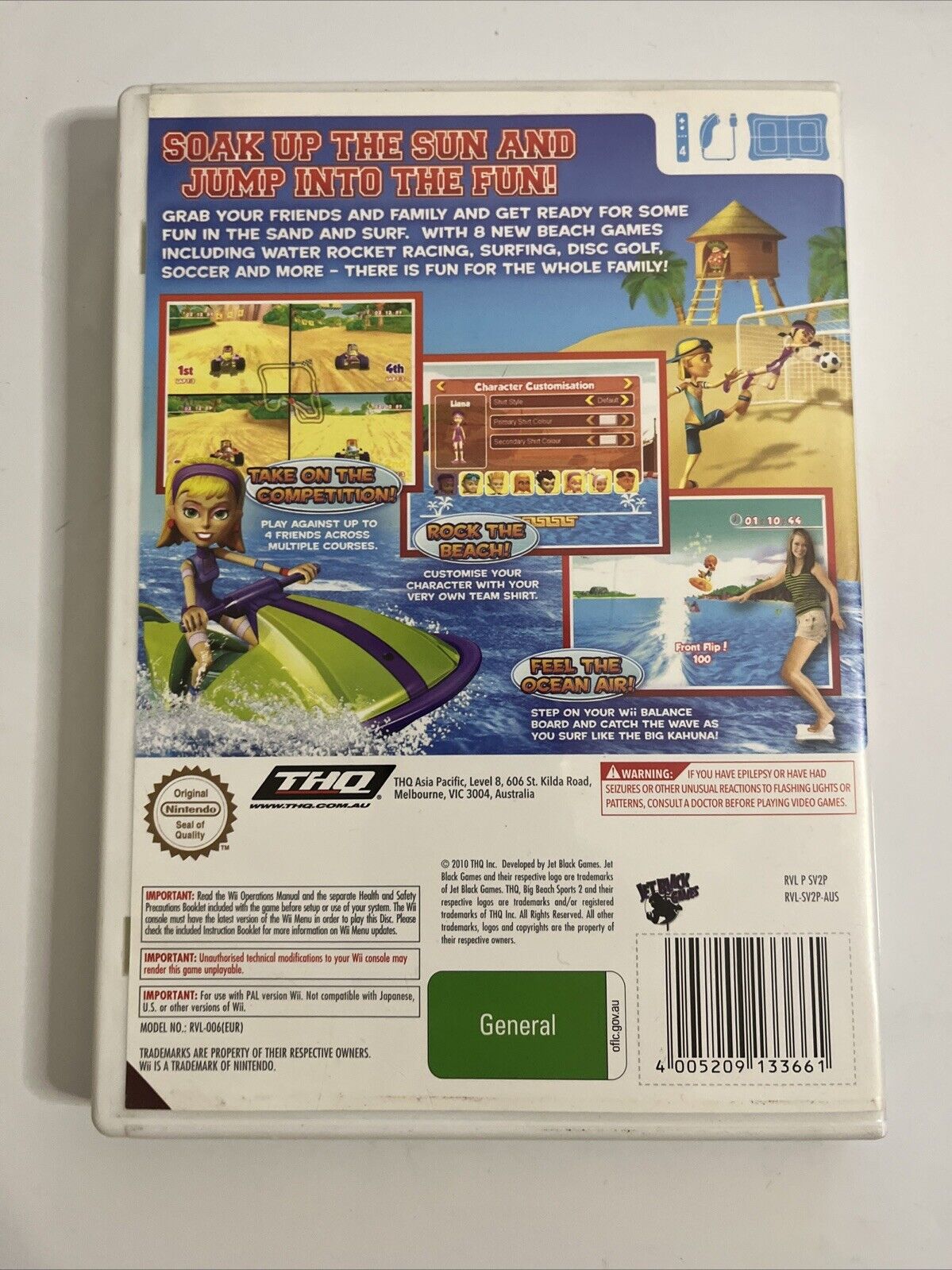 Big Beach Sports 2  Nintendo Wii PAL 2010 Game Complete