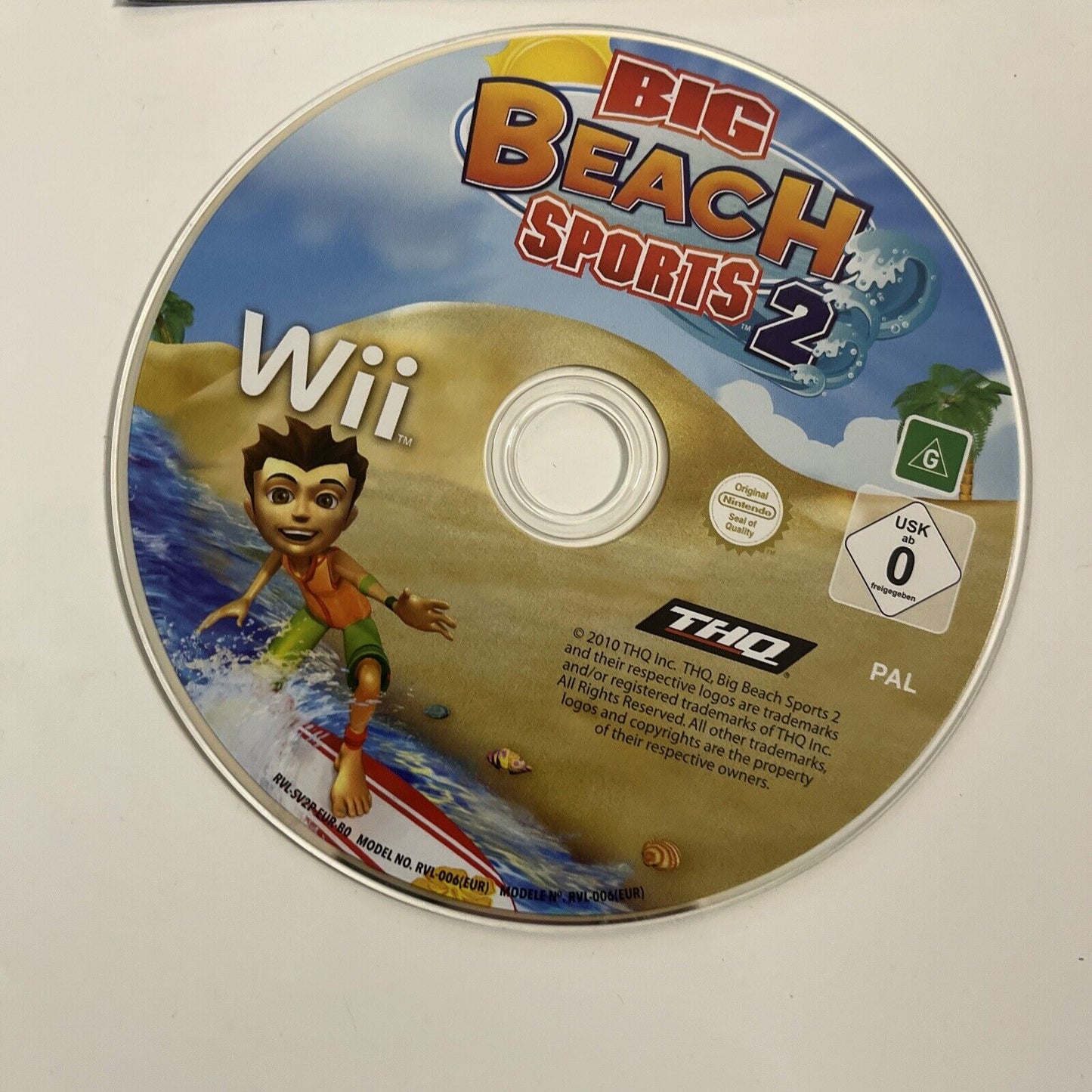Big Beach Sports 2  Nintendo Wii PAL 2010 Game Complete
