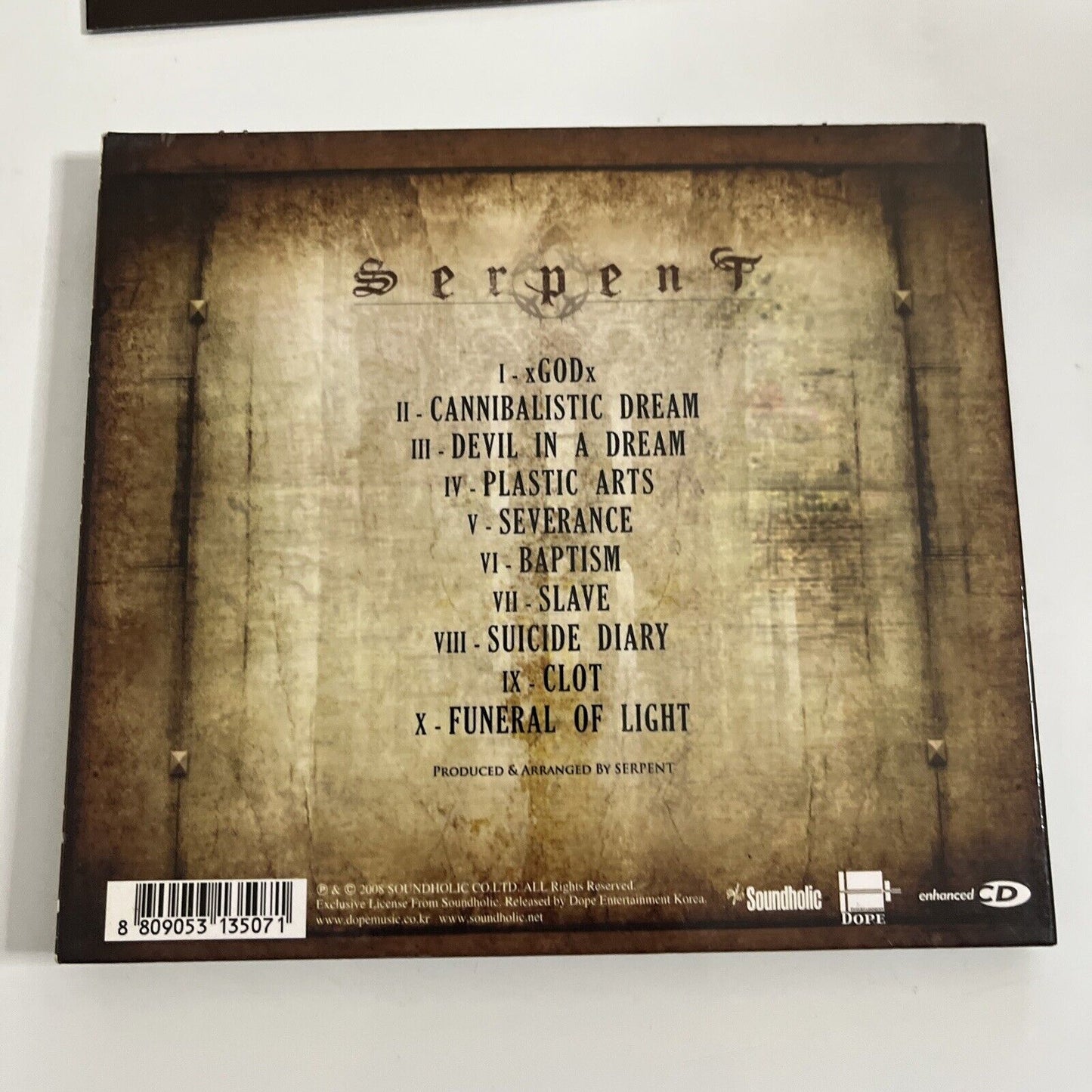 Serpent – xGODx (CD, 2008, Enhanced) Digipak
