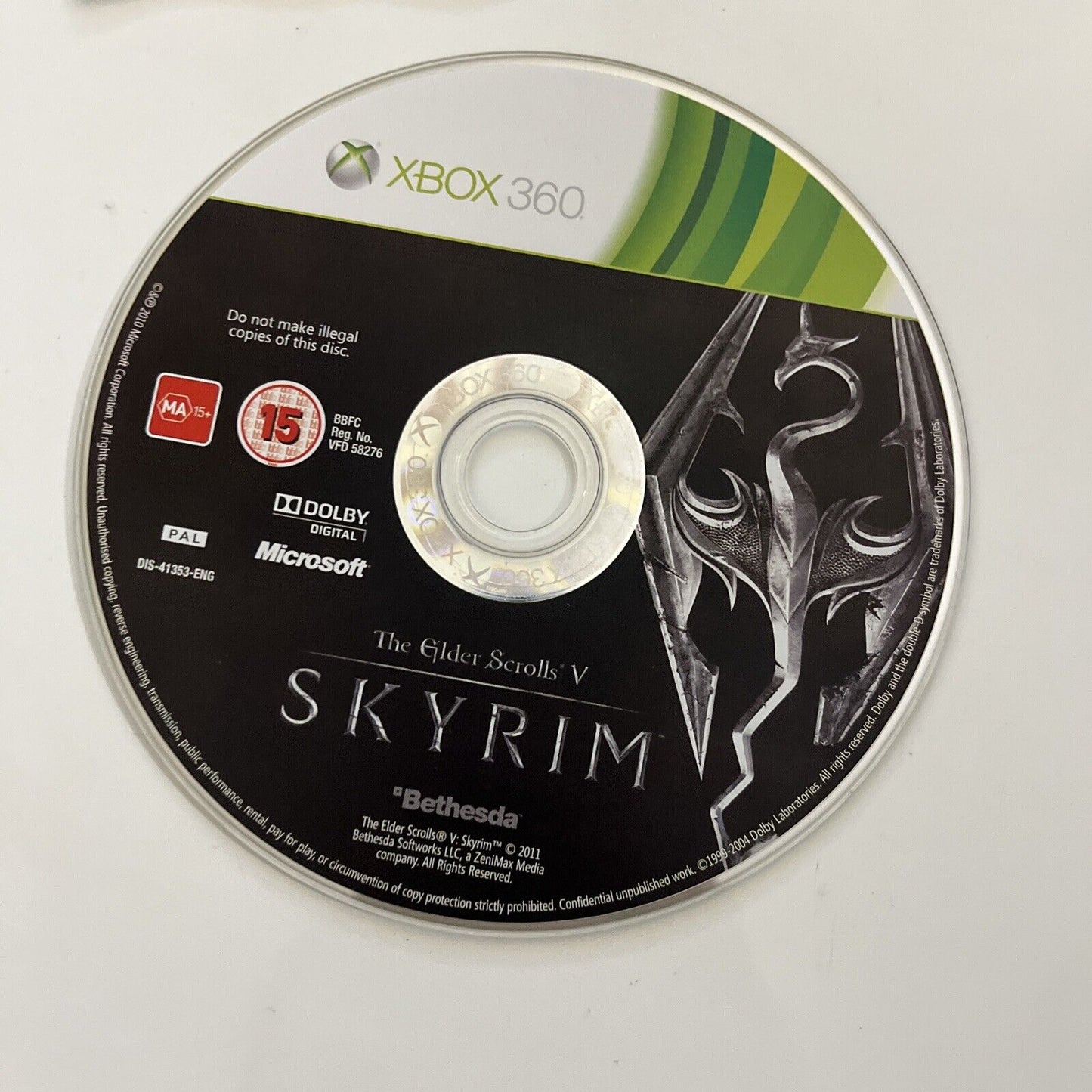 The Elder Scrolls V Skyrim  Microsoft XBOX 360 PAL RPG Game
