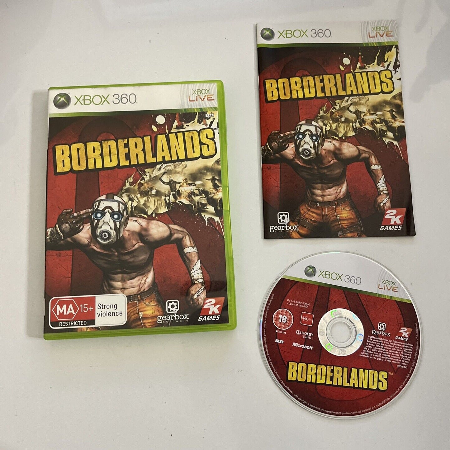 Borderlands Microsoft XBOX 360 PAL FPS Shooter 2009 Game