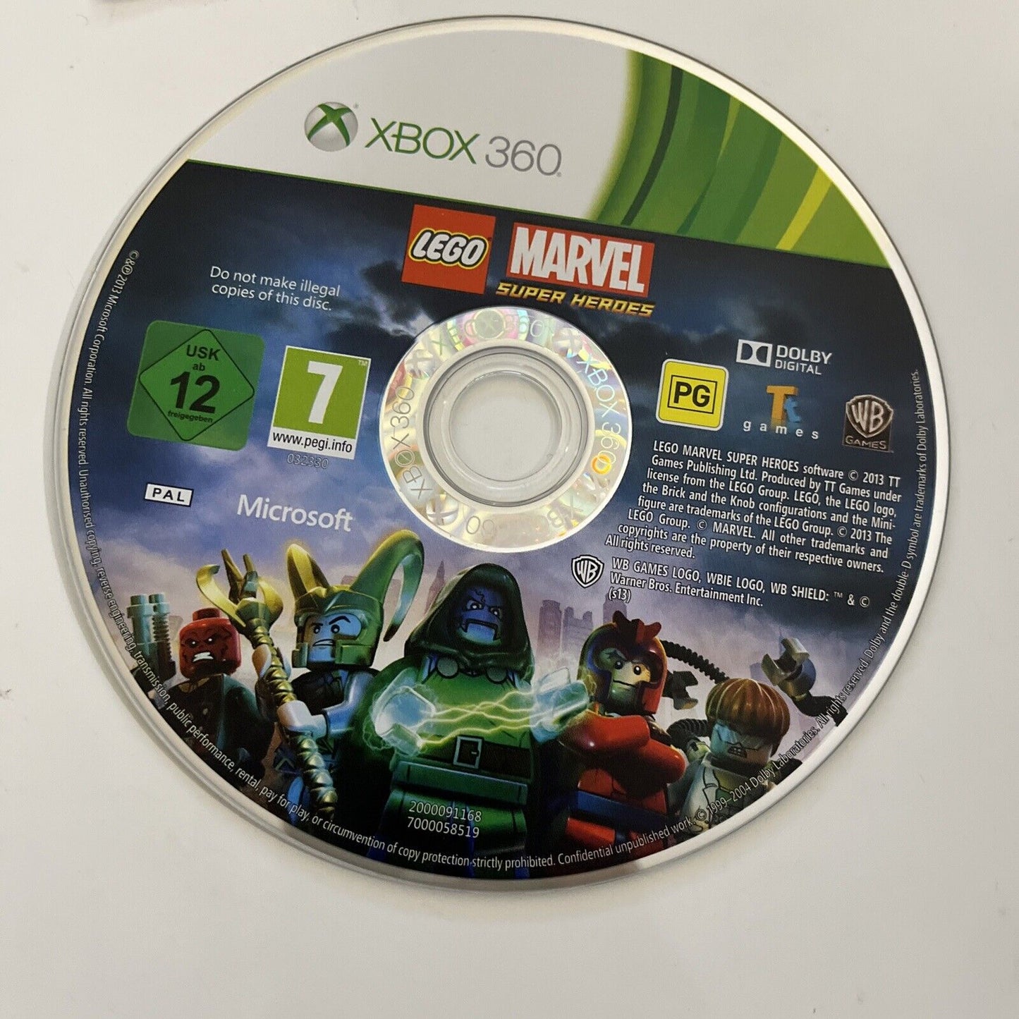 LEGO Marvel Super Heroes  Microsoft XBOX 360 PAL Game Complete