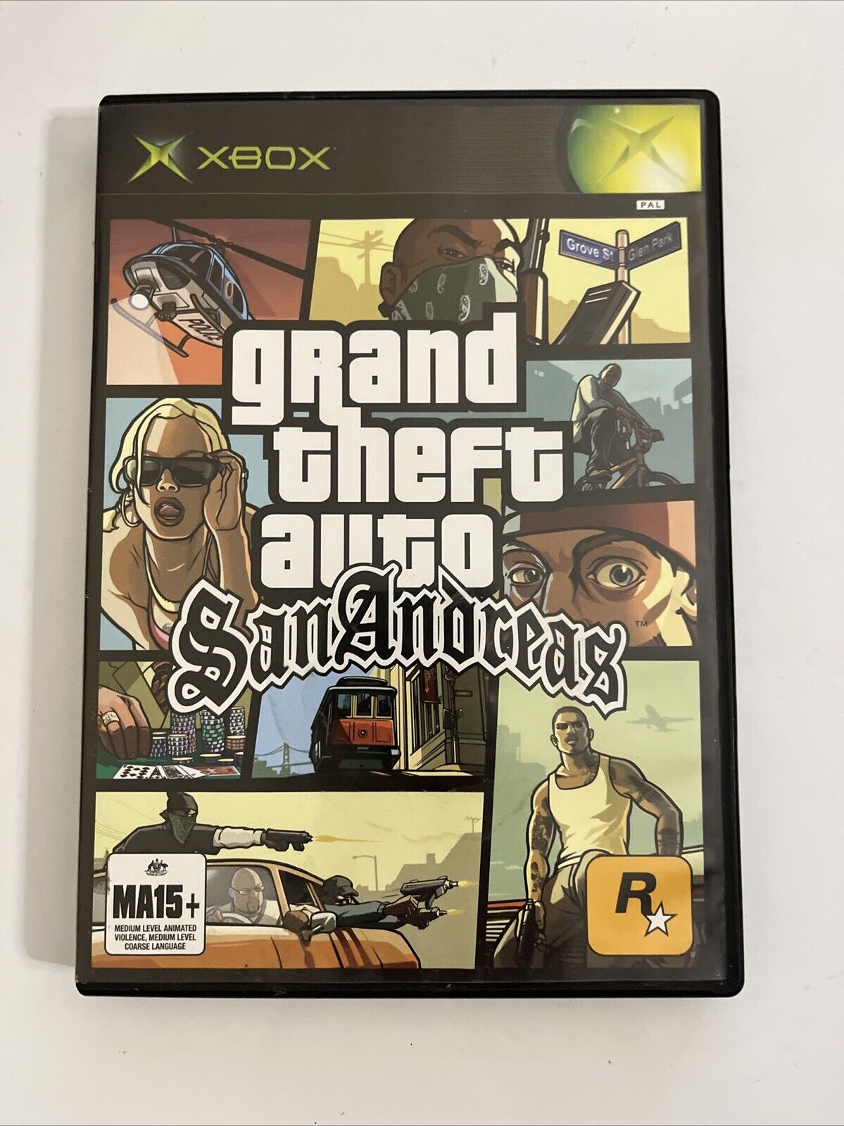 Grand Theft Auto San Andreas GTA  Microsoft XBOX Original 2005 Game