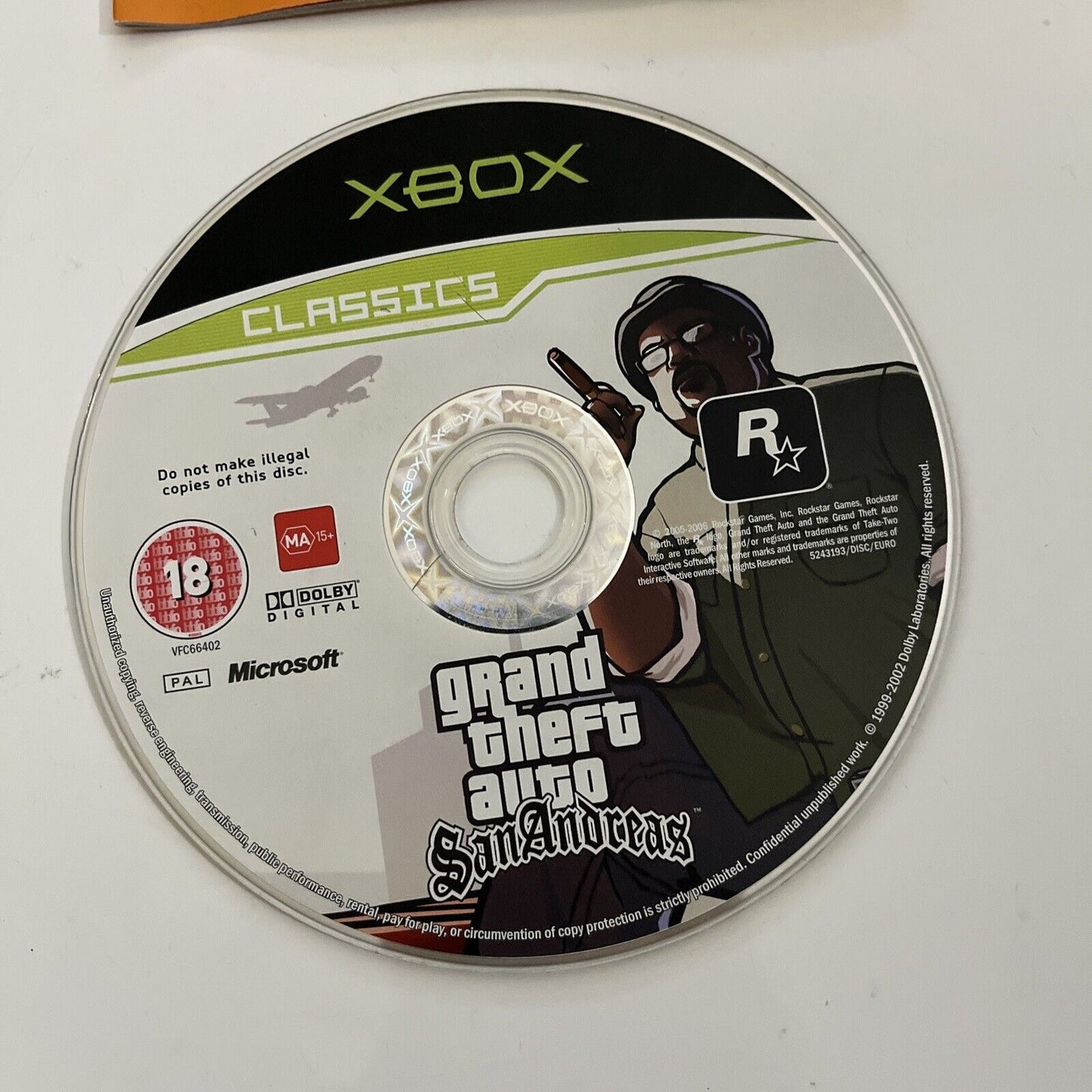 Grand Theft Auto San Andreas GTA  Microsoft XBOX Original 2005 Game