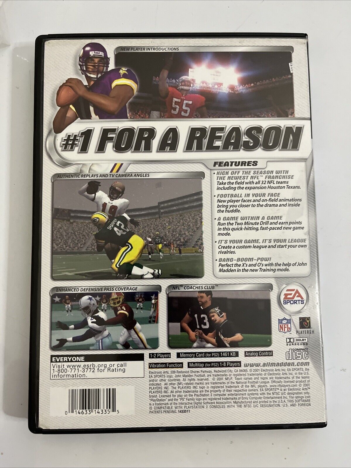 Madden NFL 2002  PS2 Sony PlayStation 2 EA Sports PAL Game Complete