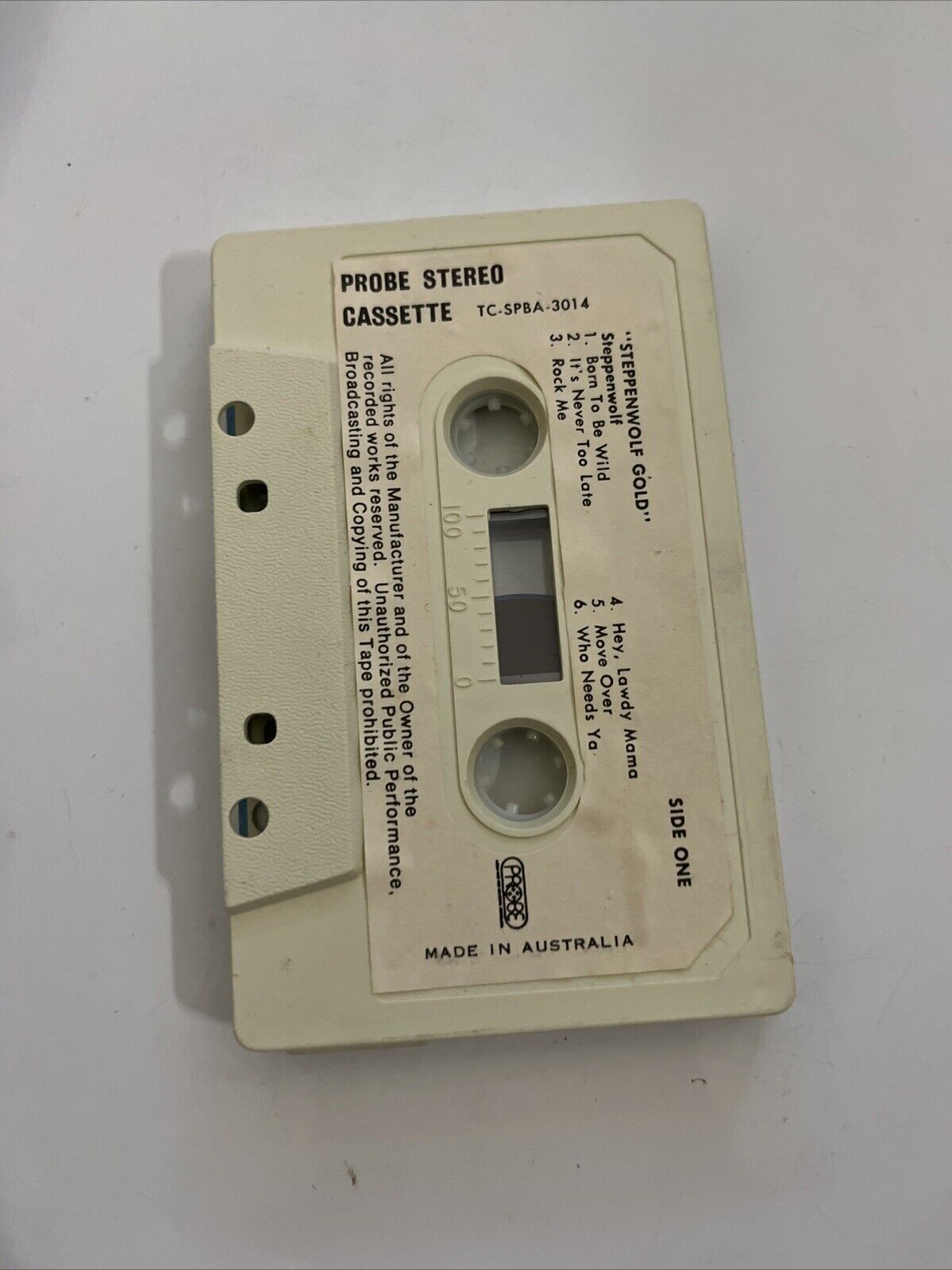 Steppenwolf Gold (Their Great Hits) Music Cassette TC-SPBA-3014