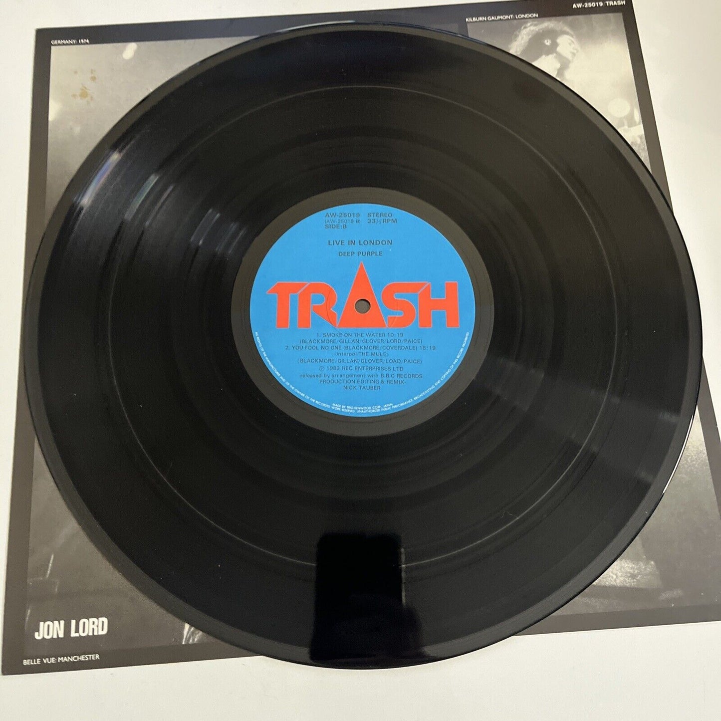 Deep Purple Live In London 1982 LP Vinyl Album Record AW-25019