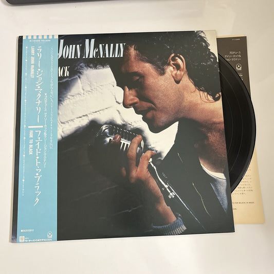 Larry John McNally – Fade To Black 1986 LP Vinyl Album Record Obi Japan P-13386