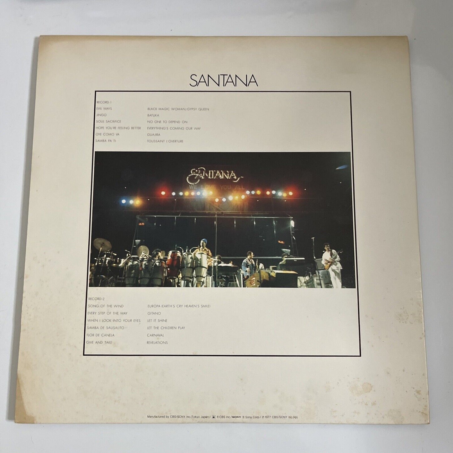 Santana – Golden Grand Prix 30 2x LP 1977 Vinyl Record Gatefold Obi Japan