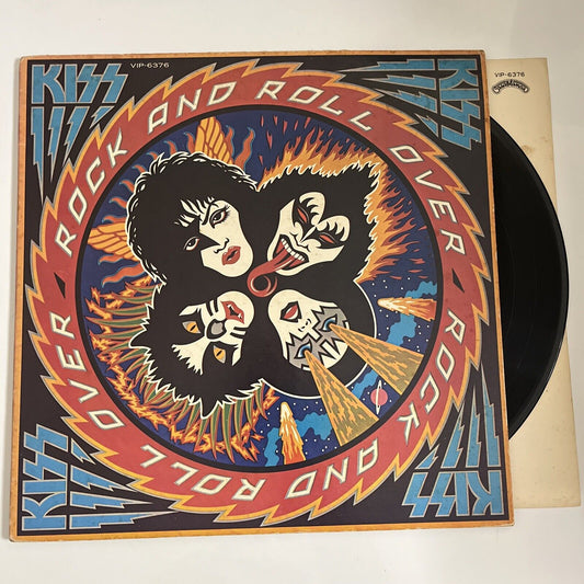 Kiss – Rock And Roll Over 1976 LP Vinyl Record Gatefold Casablanca VIP-6376