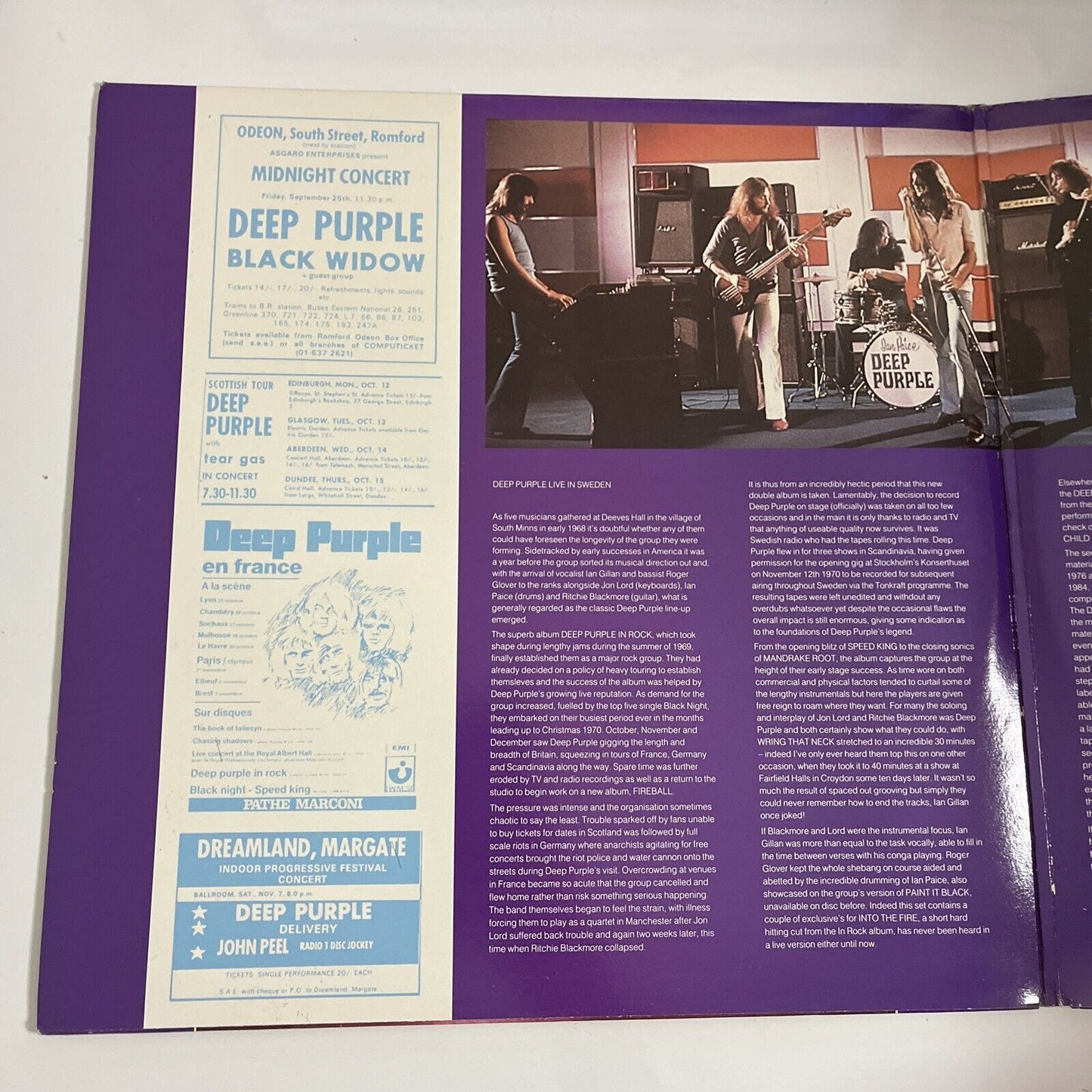 Deep Purple Scandinavian Nights Live In Stockholm 1970 2x LP Vinyl Record