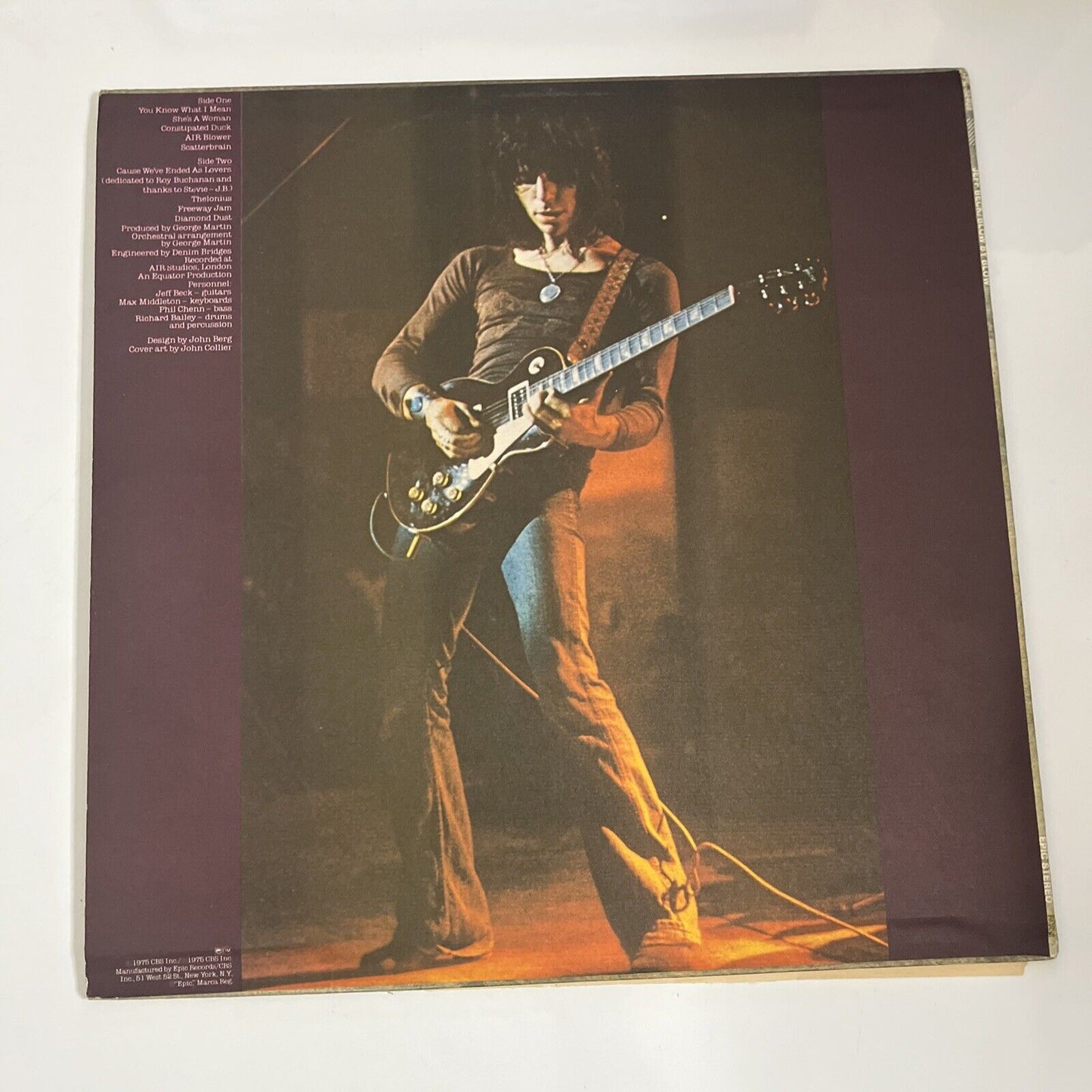 Blow By Blow by Jeff Beck 1975 LP Vinyl Record Epic Records PE 33409