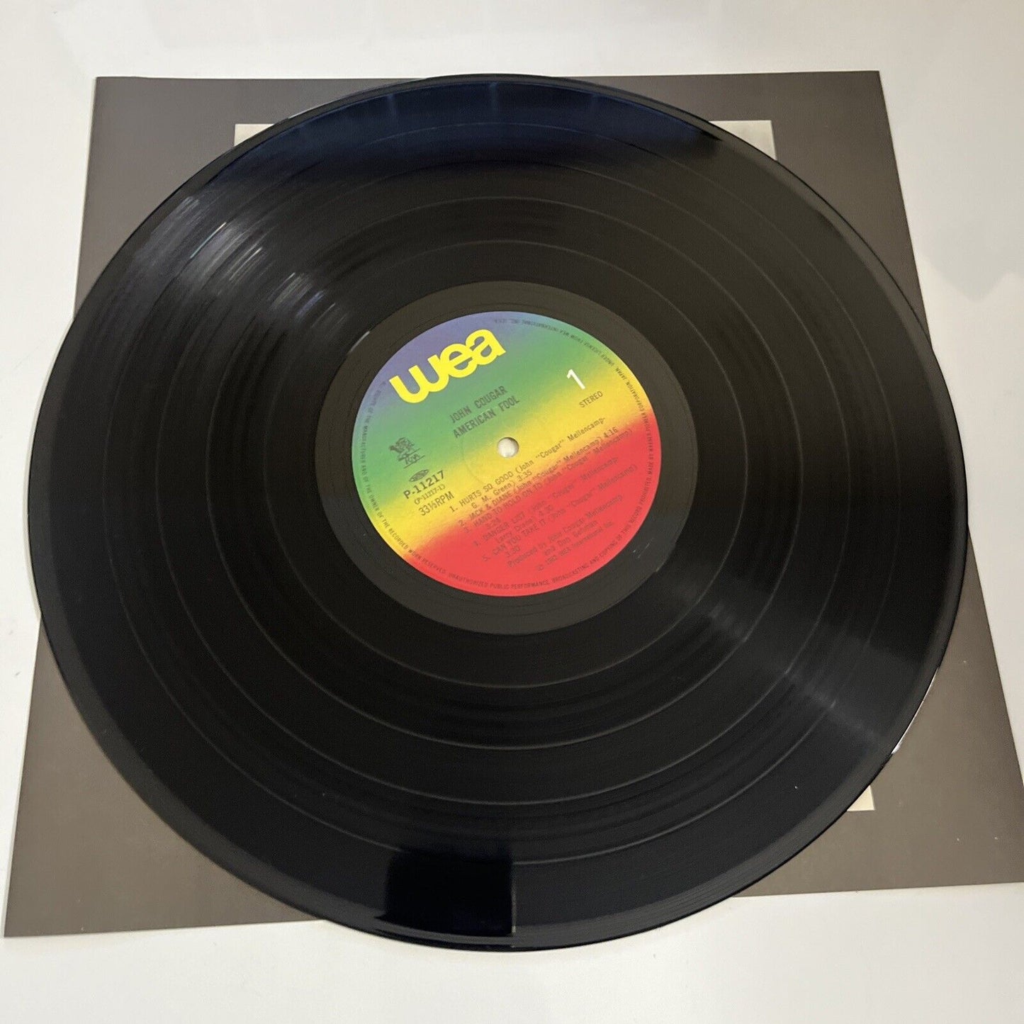 American Fool by John Cougar 1982 LP Vinyl Album Record P-11217