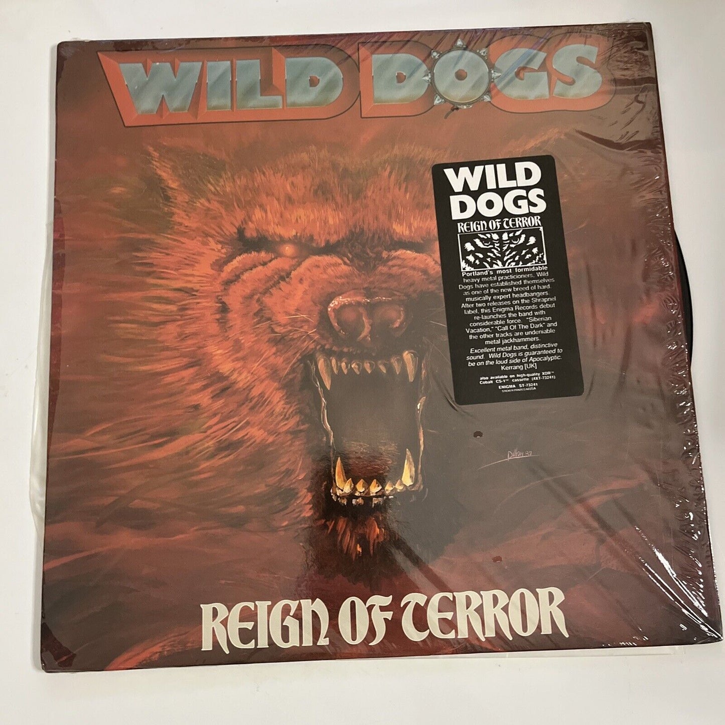 Reign of Terror by Wild Dogs LP 1987 Vinyl Album Record