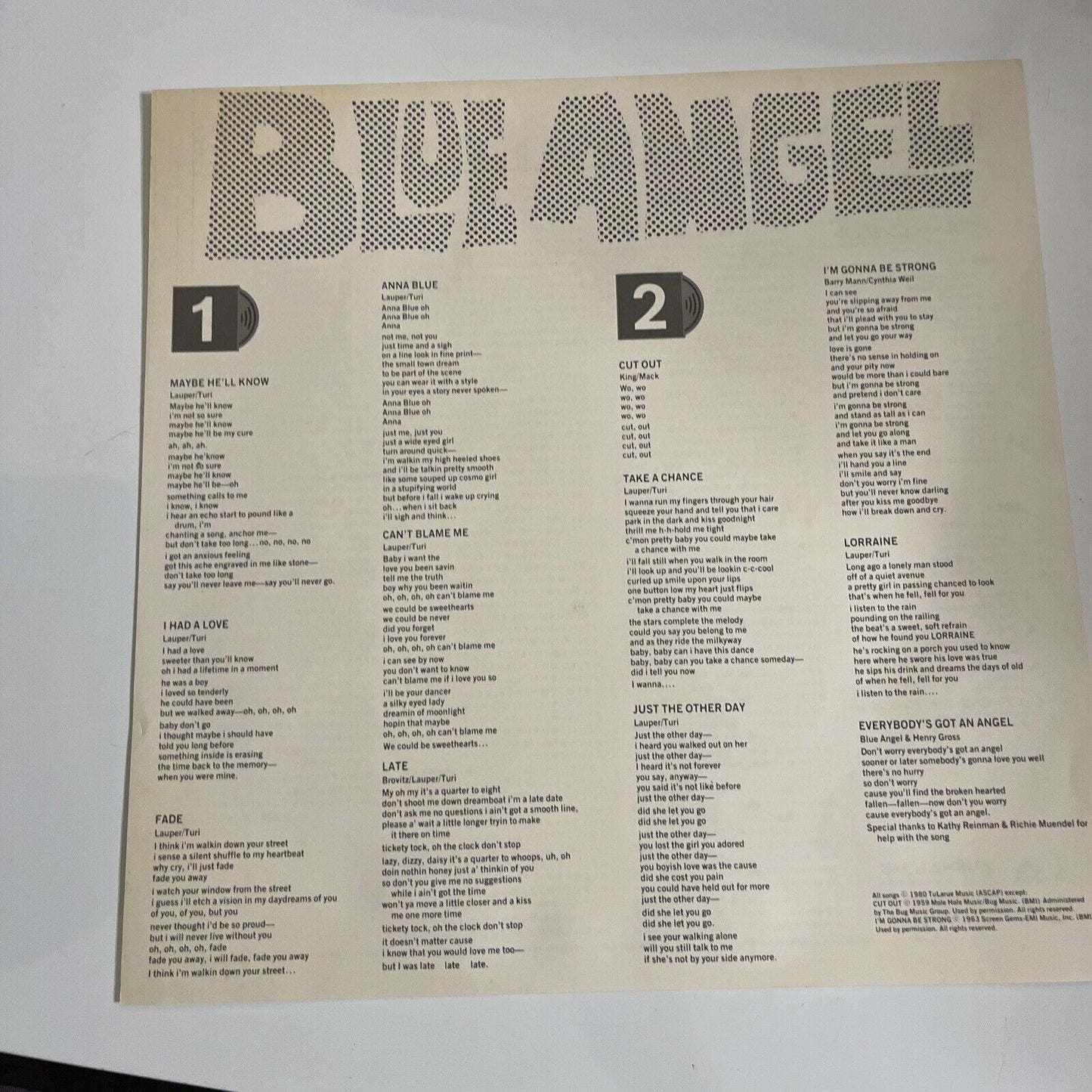 Dream of a Star by Blue Angel 1980 LP Vinyl Record Obi Japan 25MM 0367