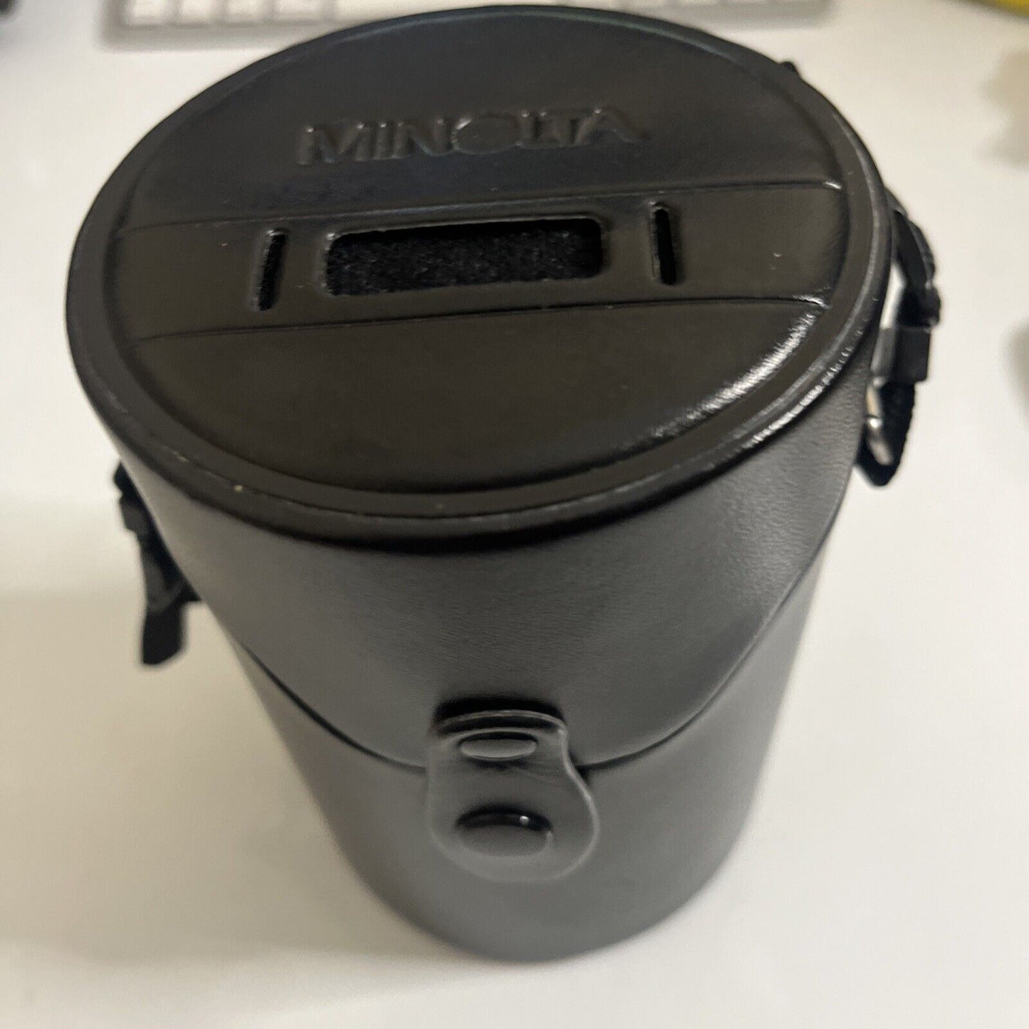 Genuine Minolta LH-1044 Hard Lens Case with Strap 145mm x 91mm diameter