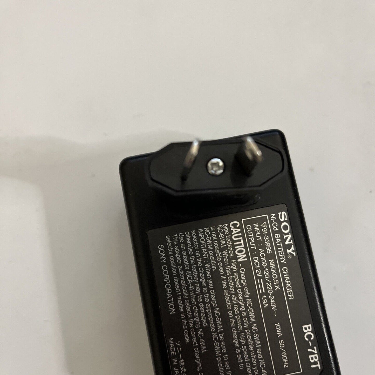 Genuine Sony BC-7BT Gumstick Battery Charger For NC-6WM NC-5WM MiniDisc Walkman