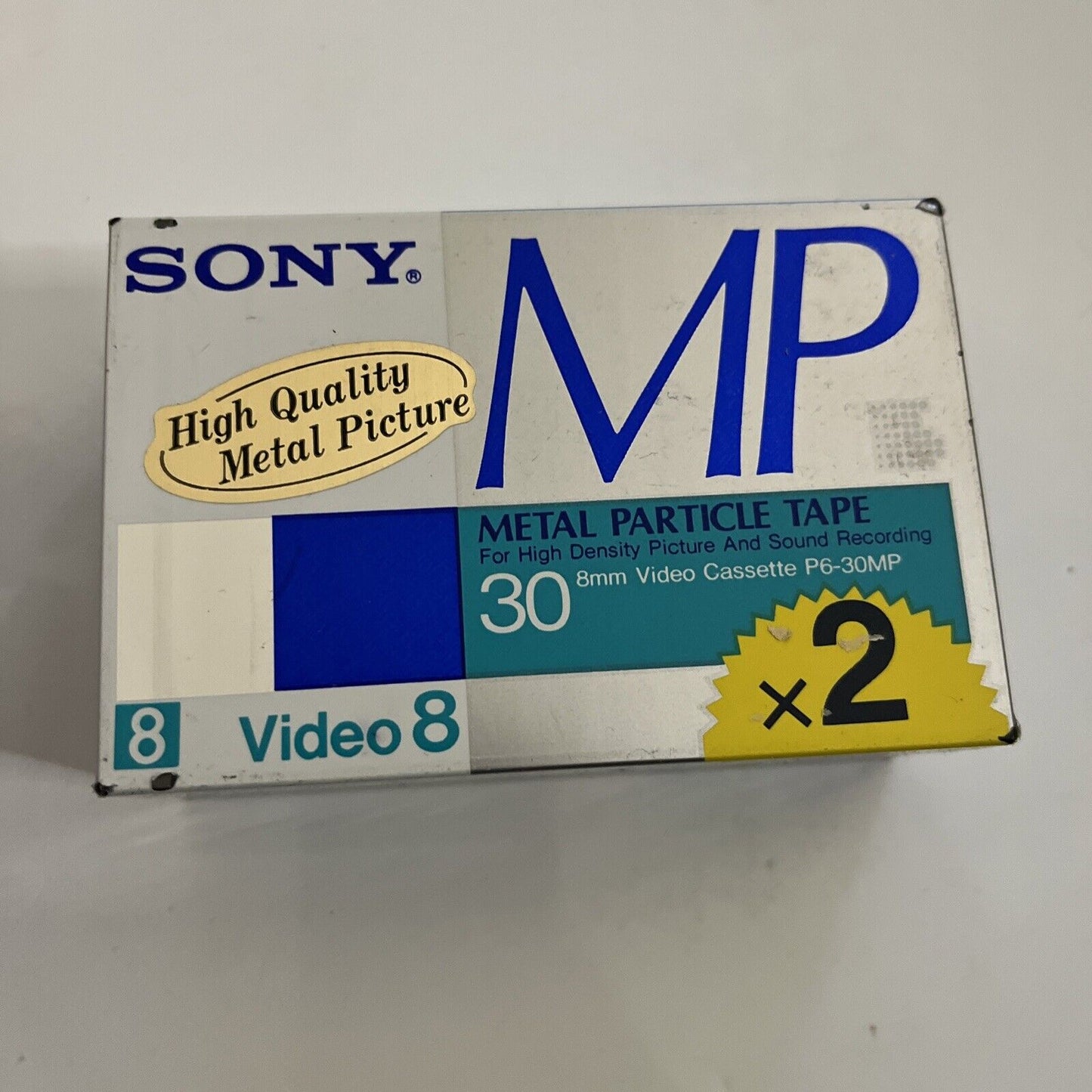 Sony 8mm Video 8 30 min Cassette 2 Pack 2P6-30MPn Made In Japan NEW Sealed