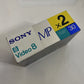 Sony 8mm Video 8 30 min Cassette 2 Pack 2P6-30MPn Made In Japan NEW Sealed