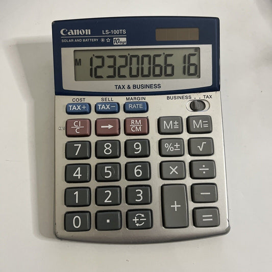 Canon LS-100TS Tax & Business Calculator 10 Digits
