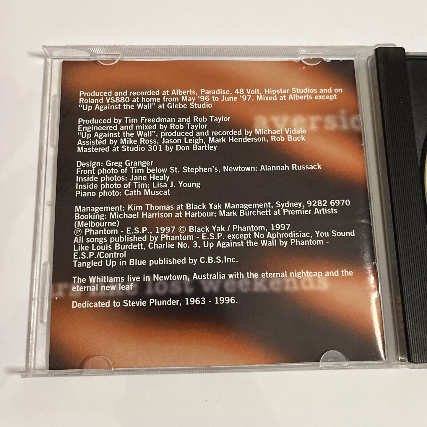 Eternal Nightcap by The Whitlams (CD, 1997) Album