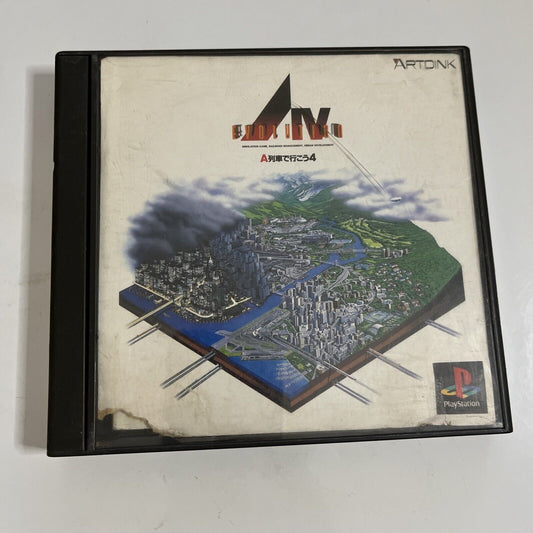 A IV Evolution  PS1 PlayStation 1 NTSC-J JAPAN Sim City Train 1994 Game