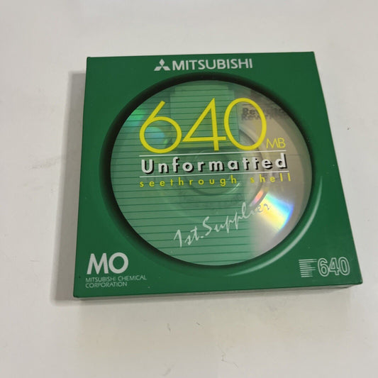 Mitsubishi MO 640MB Magneto Optical Rewritable Made in Japan NEW Sealed