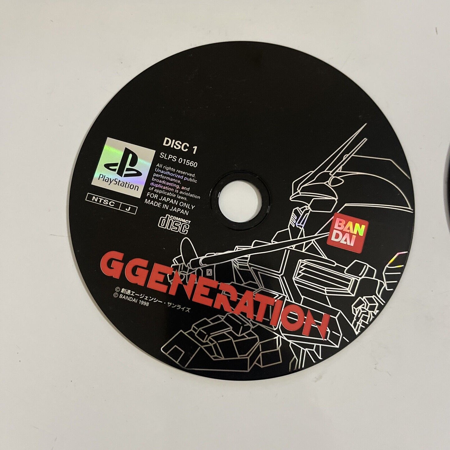 SD Gundam G Generation  PS1 Sony PlayStation NTSC-J JAPAN Strategy 1998 Game