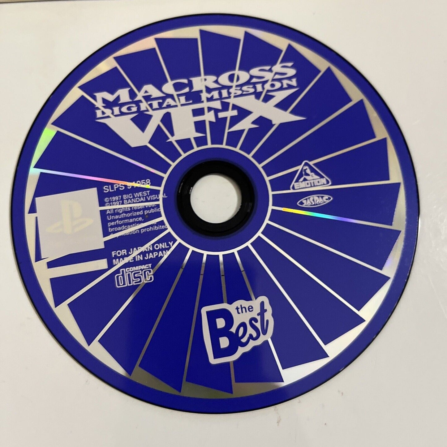 Macross Digital Mission VF-X  PS1 Sony PlayStation NTSC-J JAPAN Game Complete