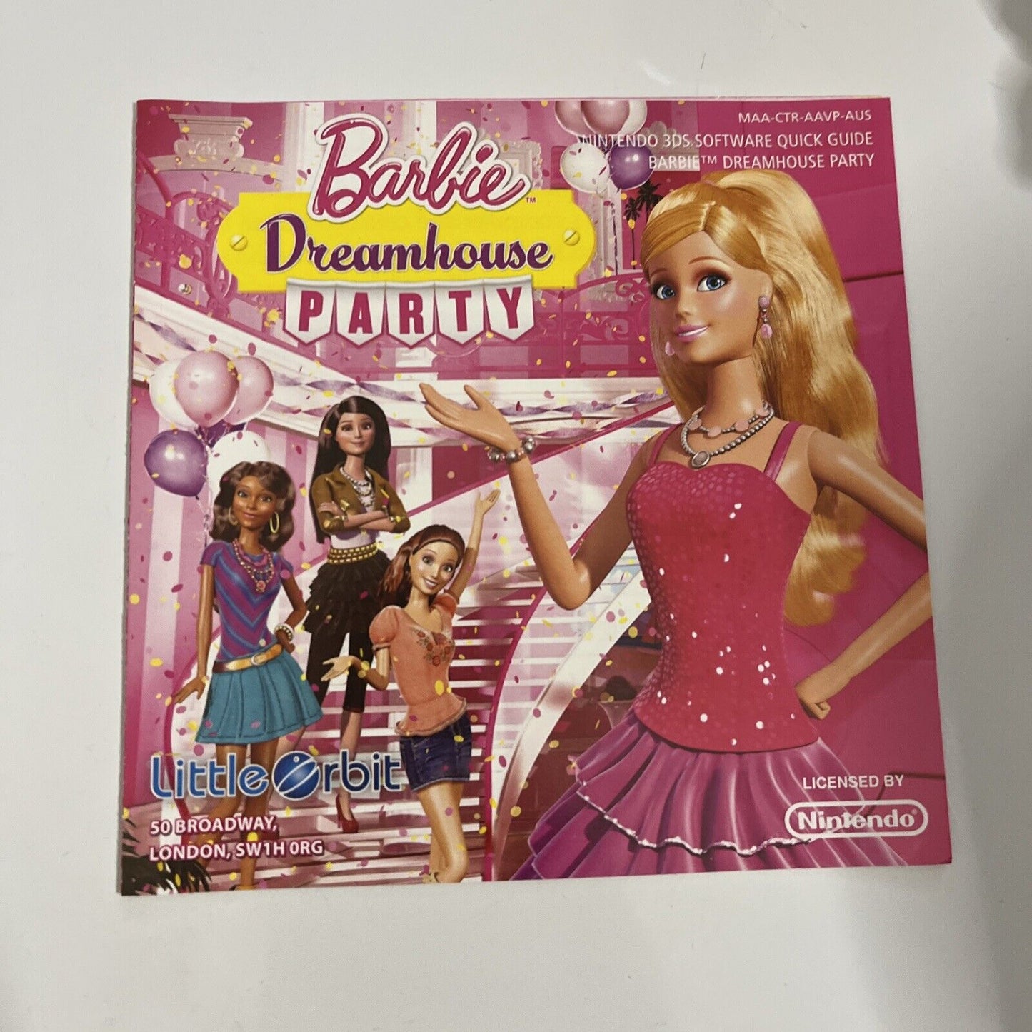 Barbie Dreamhouse Party  Nintendo 3DS 2014 Game Complete