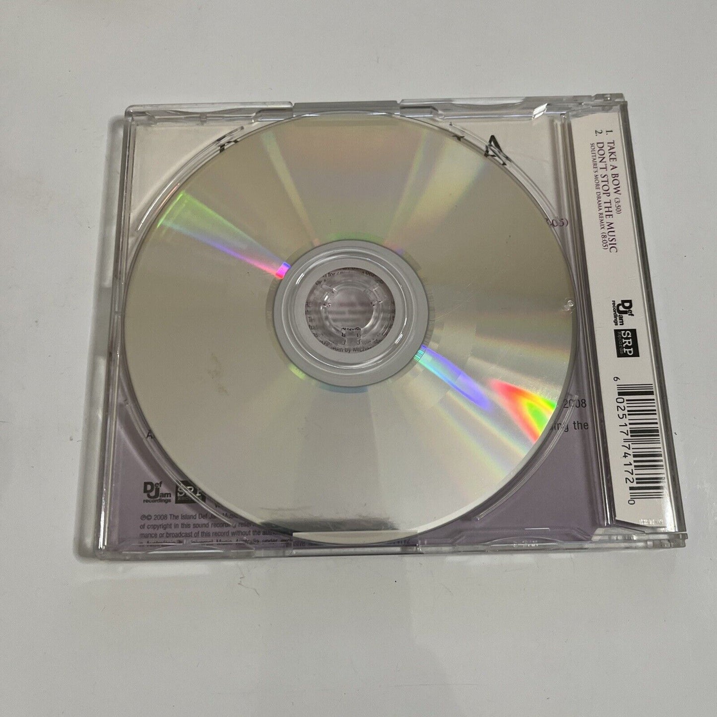 Take a Bow by Rihanna (CD, 2008) Single