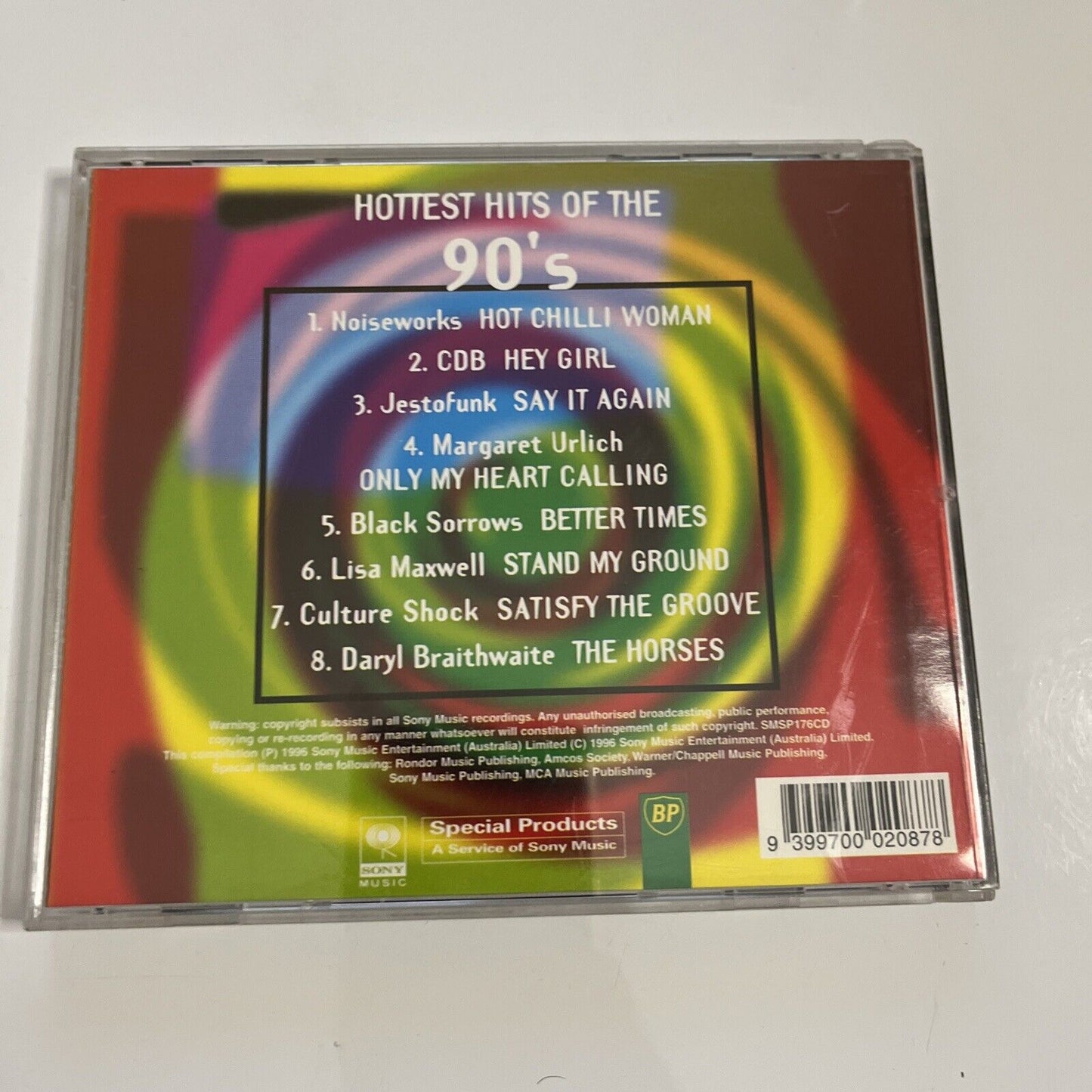 Hottest Hits Of The 90's (CD, 1996) Album