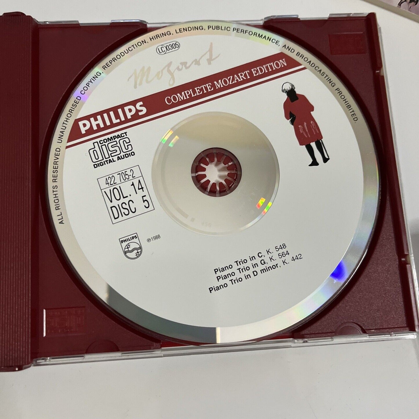 Mozart: Piano Quintets, Quartets, Trios, Etc Box Set (CD, 1990, 5-Disc) Philips