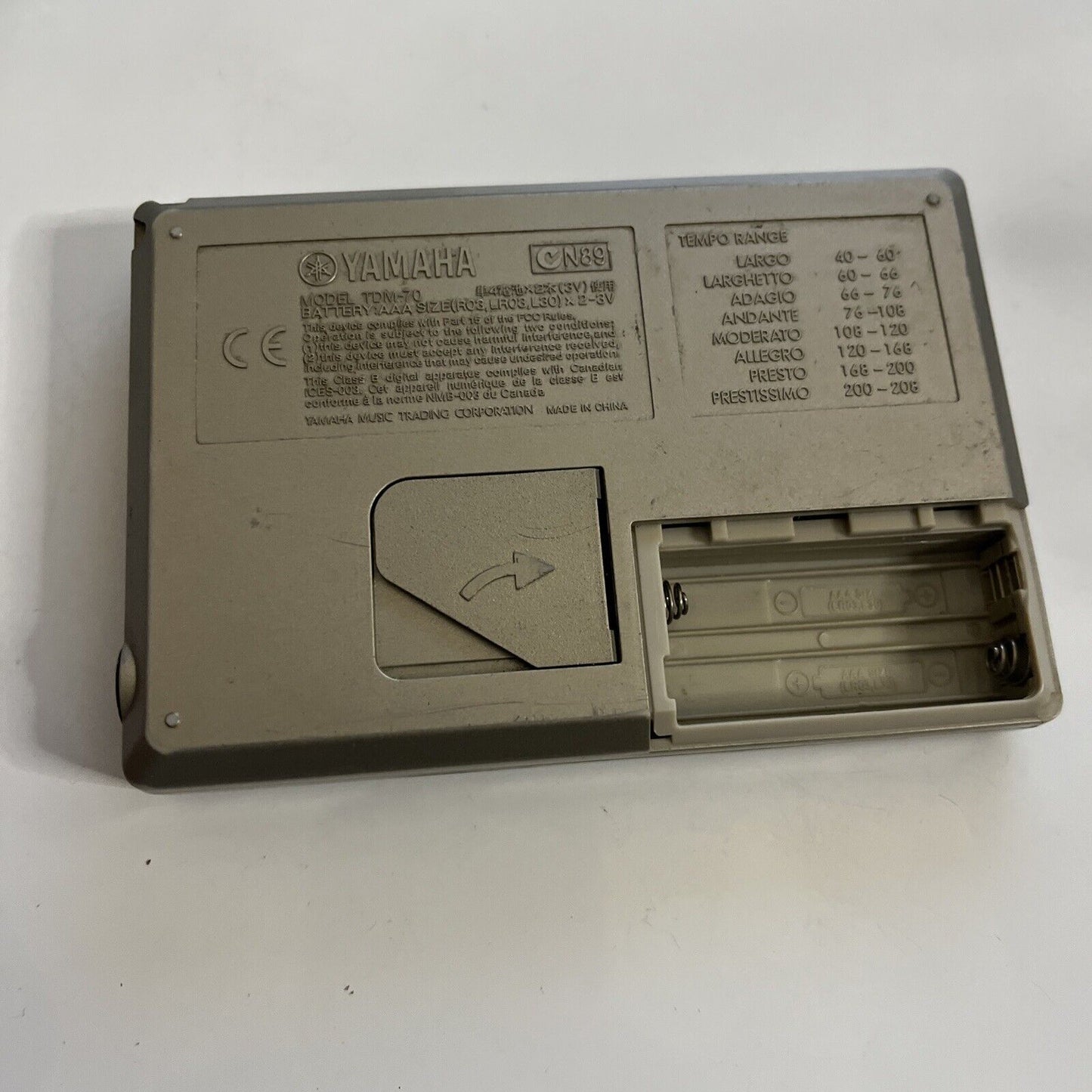 Yamaha Tuner and Metronome TDM-70 *Missing Battery Lid
